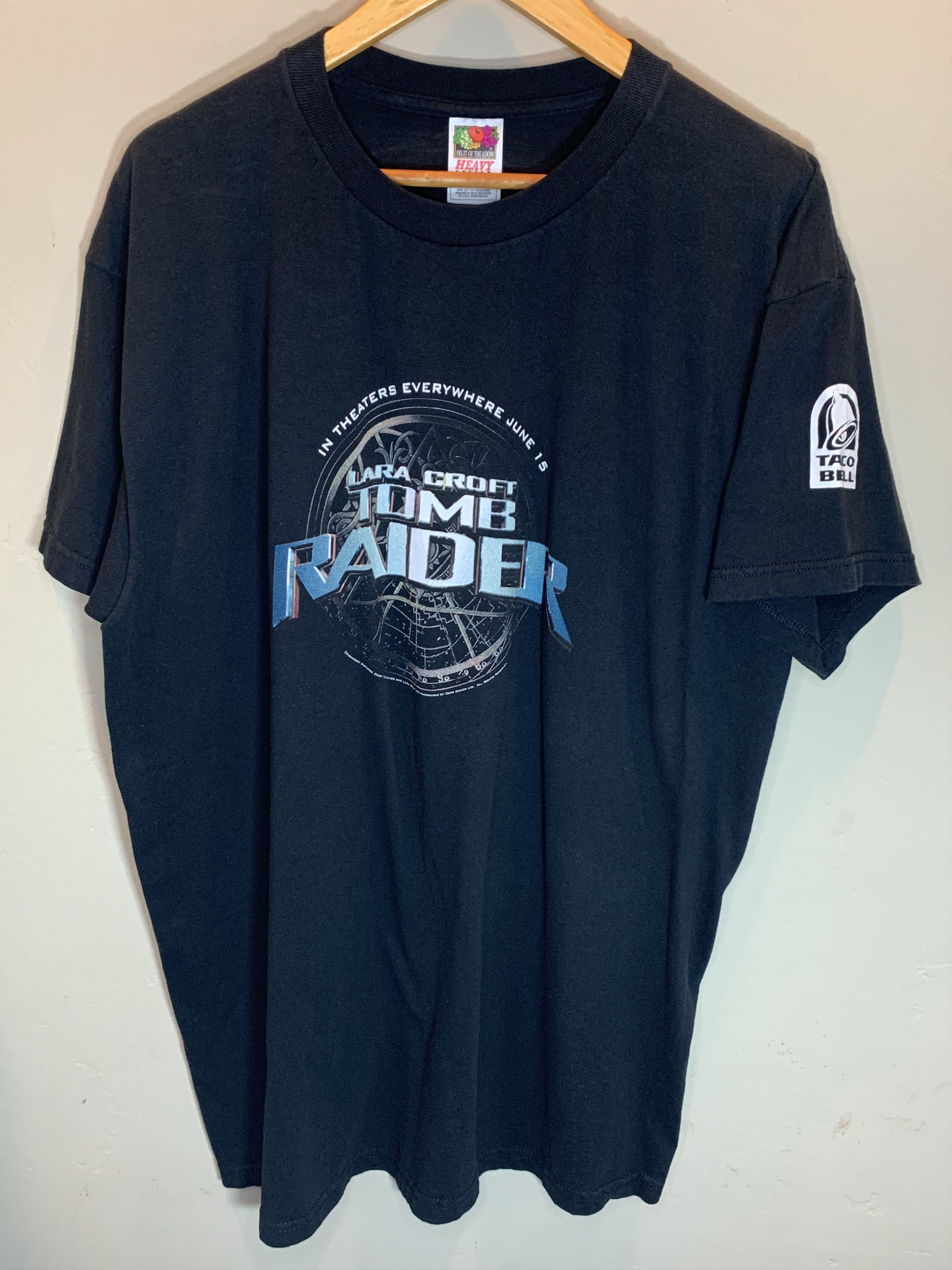 Vintage RARE* Vintage Lara Croft Tomb Raider Movie Taco Bell T-Shirt Size US XL / EU 56 / 4 - 1 Thumbnail