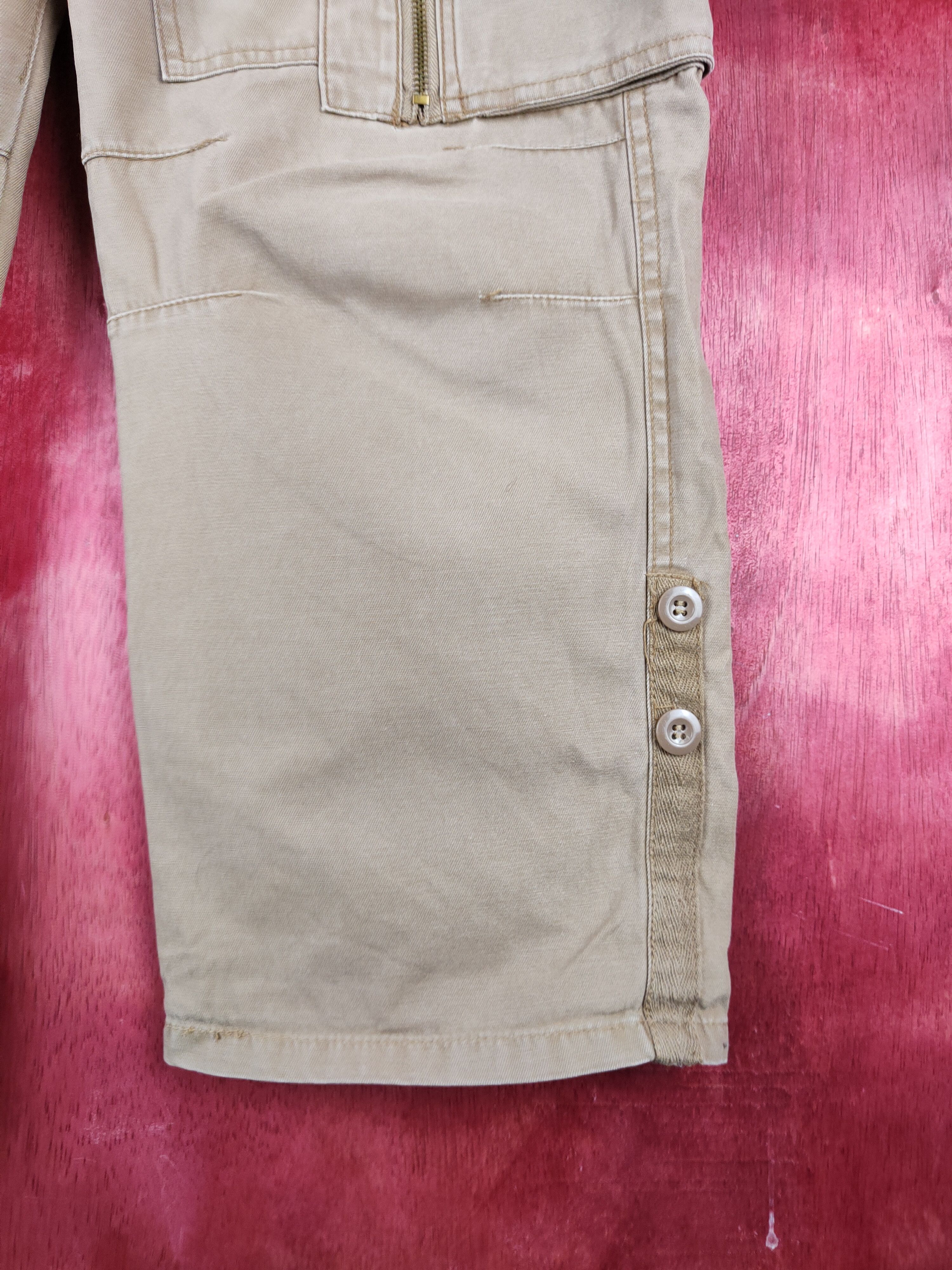 Japanese Brand Six-Star Beige Multipocket Tactical Cargo Pants #S1258 Size US 31 - 7 Thumbnail