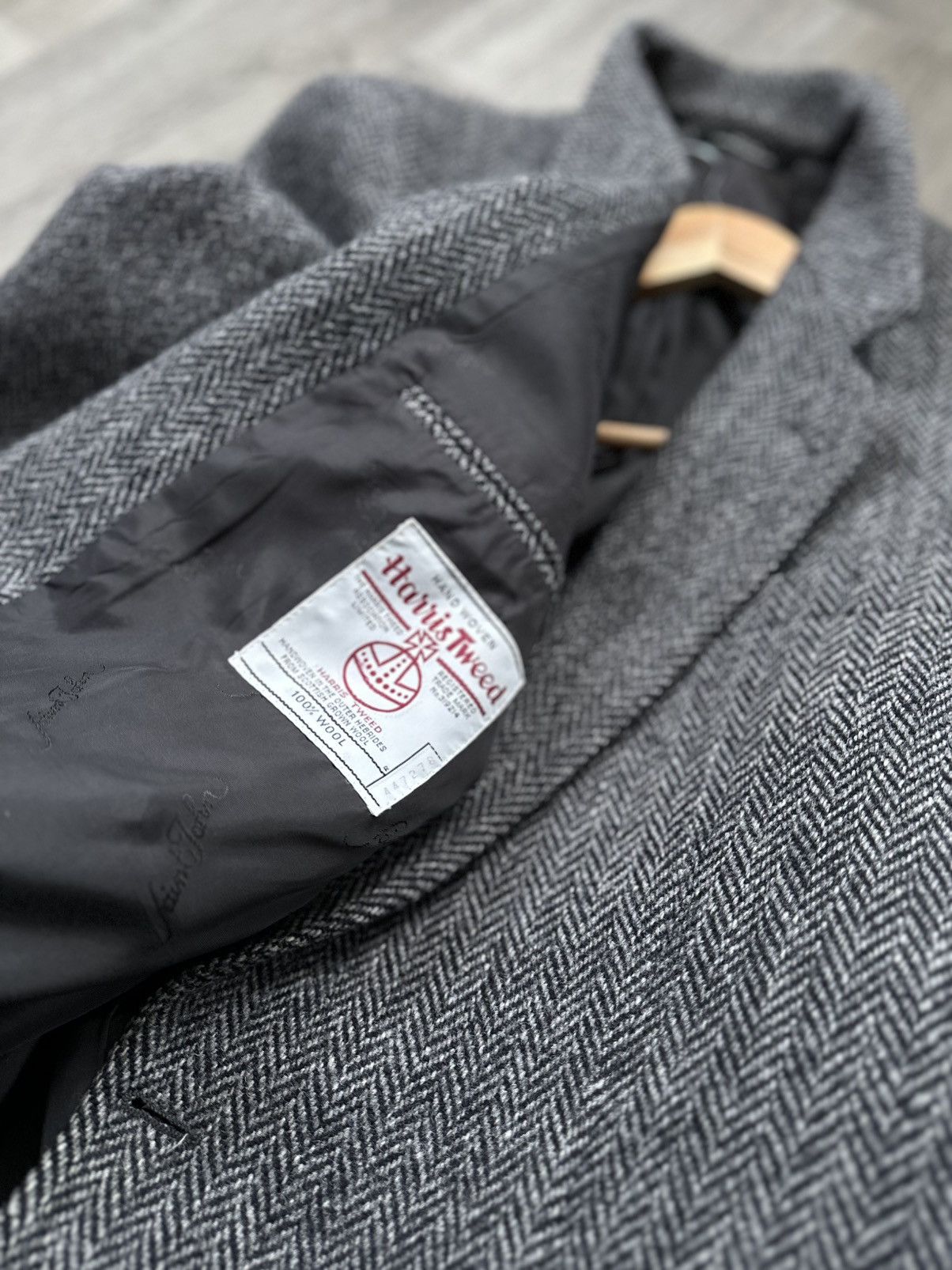 Harris Tweed 🫧 HARRIS TWEED WOOL BLAZER JACKET JAPANESE BRAND Size 46L - 10 Thumbnail