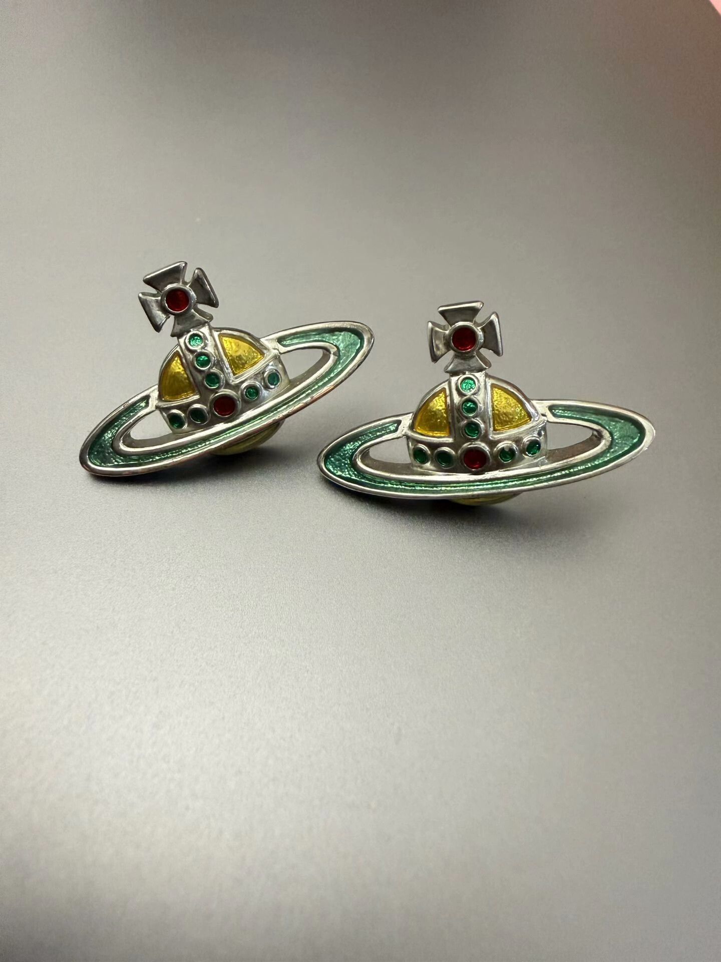 Vivienne Westwood Vintage Vivienne Westwood Saturn Earrings Size ONE SIZE - 1 Thumbnail