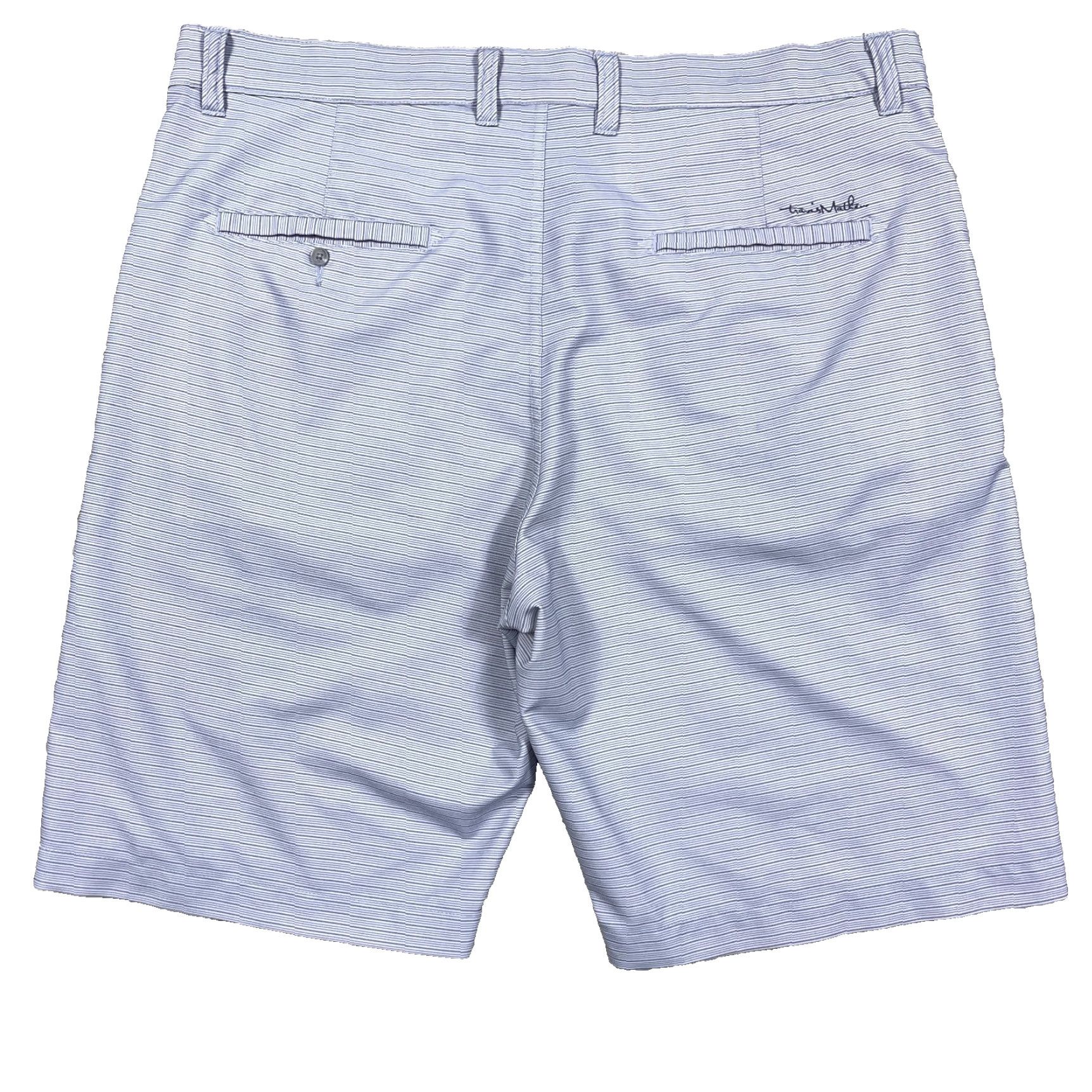 TravisMathew Travis Mathew Golf Shorts Men 36 Gray Striped Chino Performance Wicking Adult Stock Size US 36 / EU 52 - 2 Thumbnail