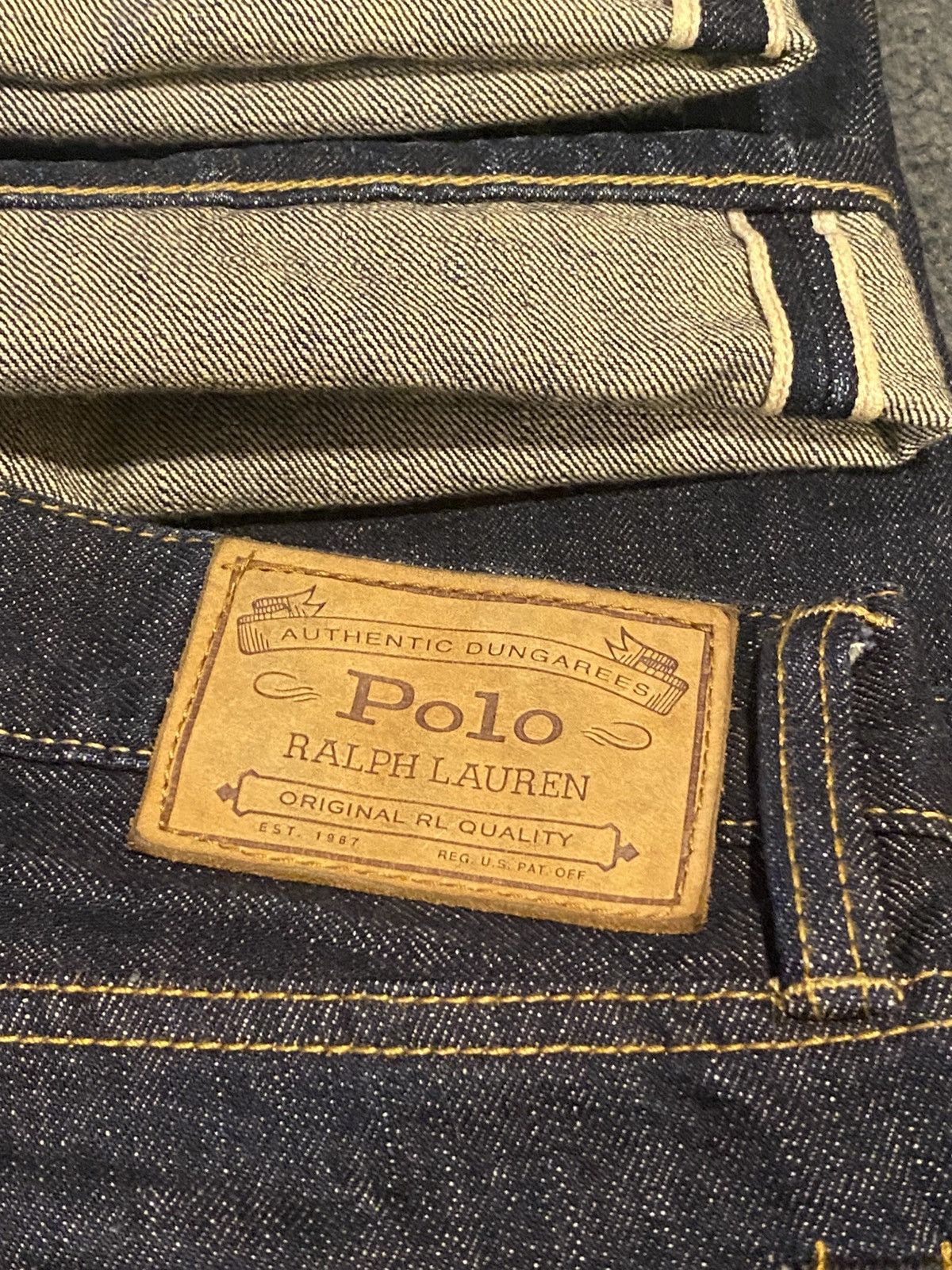 Designer × Polo Ralph Lauren × Vintage VINTAGE POLO RALPH LAUREN RAW SELVEDGE DENIM Size US 36 / EU 52 - 4 Thumbnail