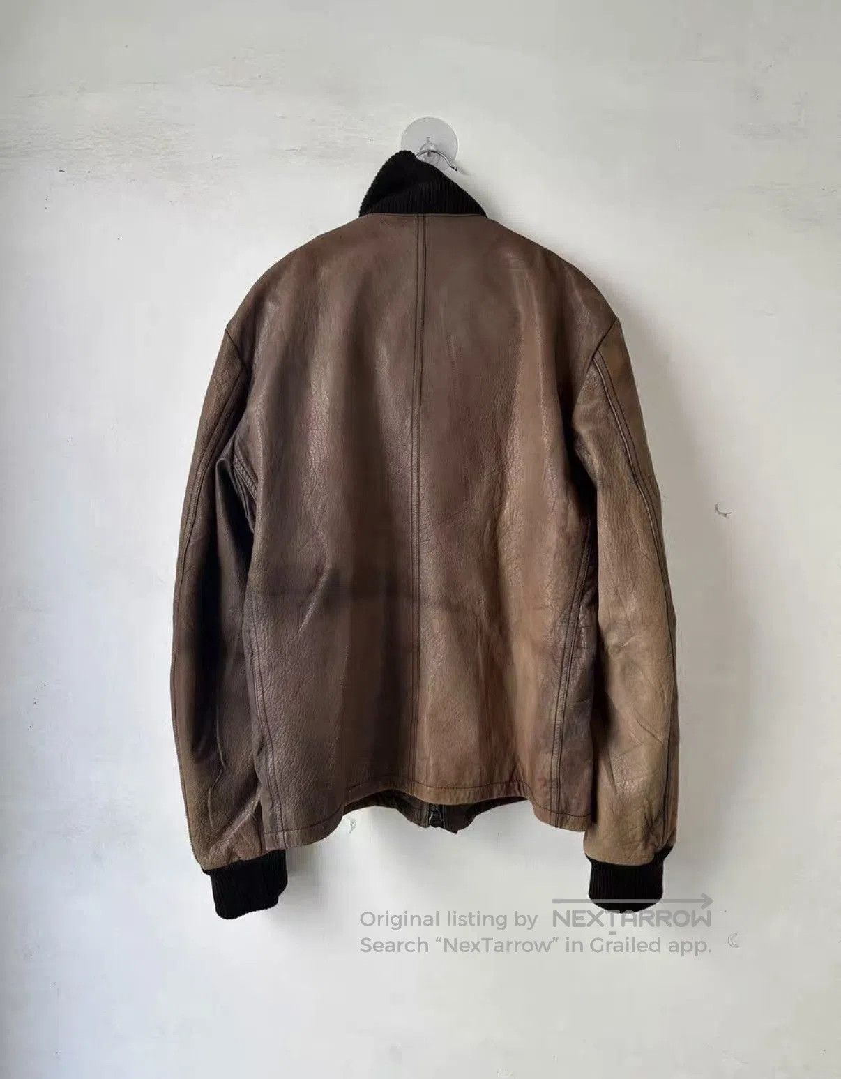 Ruffo Research Brown Leather Zip. Size US M / EU 48-50 / 2 - 3 Thumbnail