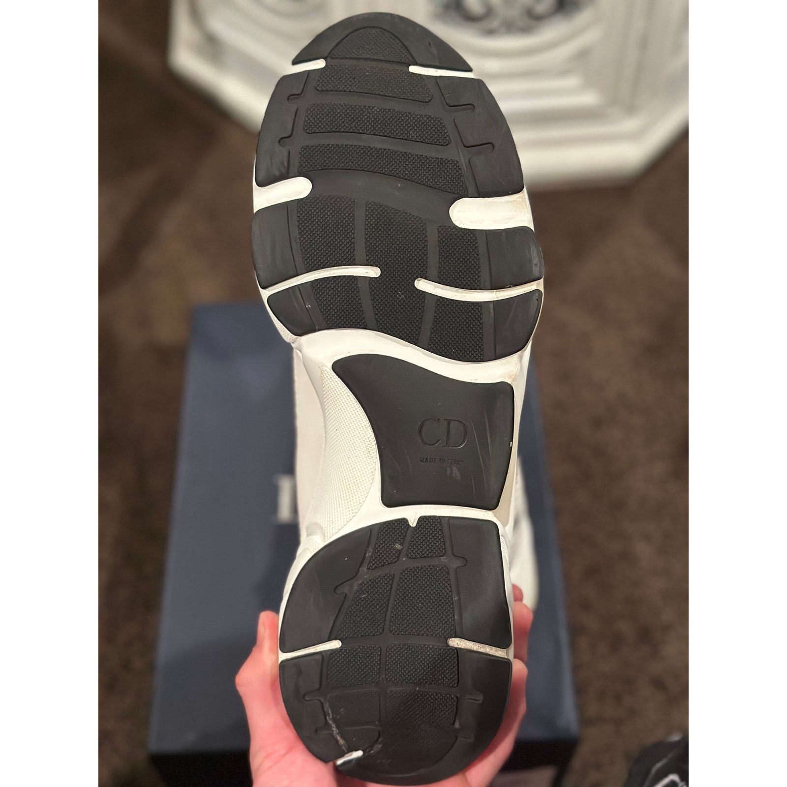 Dior Size 14 - Dior B22 White Sneakers Size US 14 / EU 47 - 7 Thumbnail