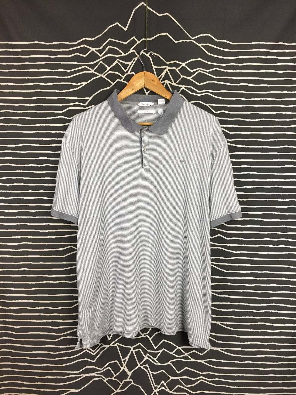 Calvin Klein Calvin Klein CK Liquid Touch Casual Striped Polo Shirt Size US XL / EU 56 / 4 - 2 Thumbnail