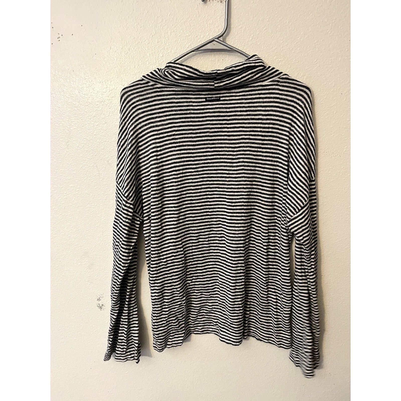 Lucky Brand Lucky Brand Striped Cowl Neck Pullover Top Long Sleeve Relaxed Casual Large Womens Sweater Size L / US 10 / IT 46 - 2 Thumbnail