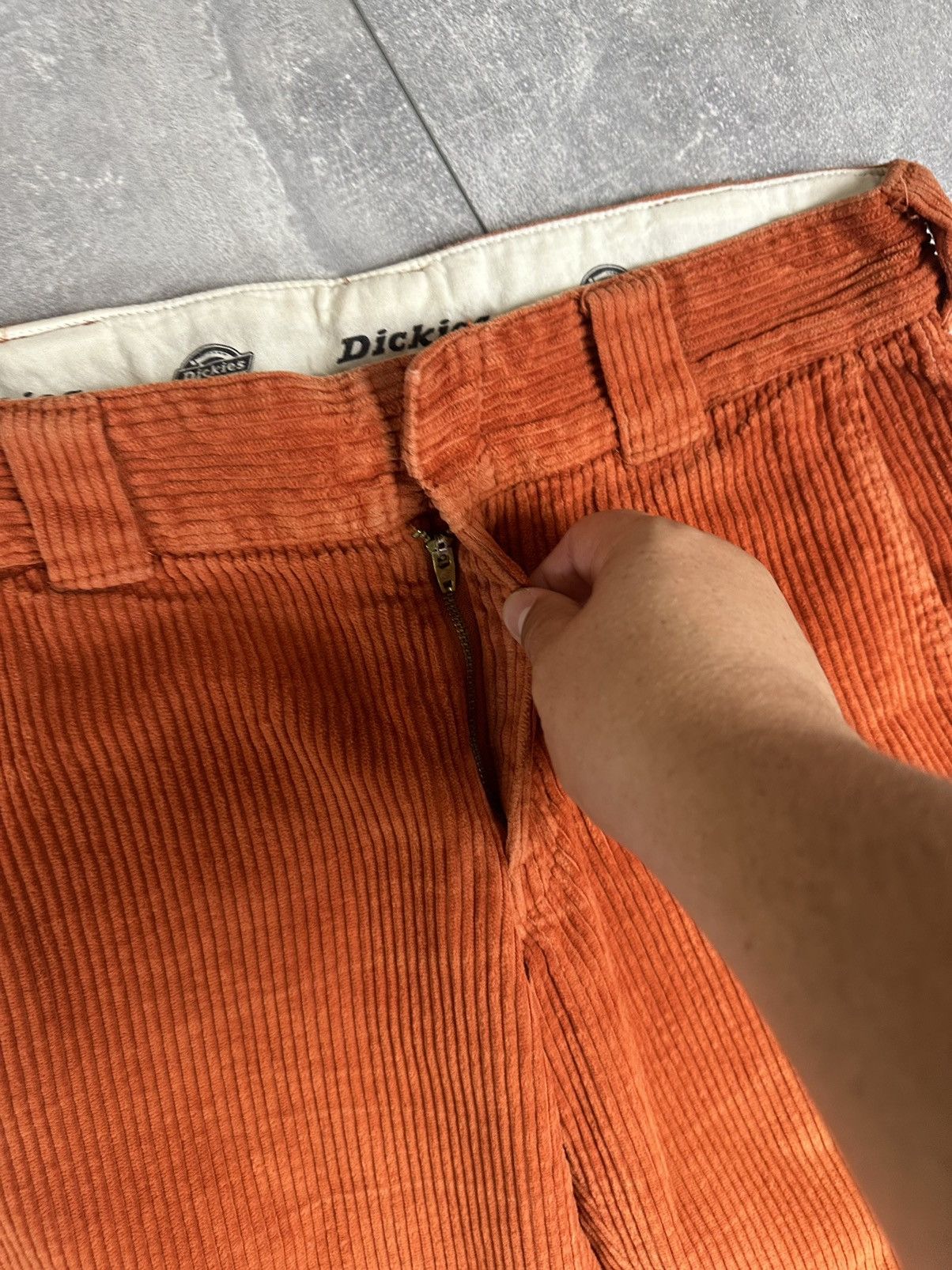 Dickies Dickies Orange Small Logo Corduroy Pants Size US 30 / EU 46 - 8 Thumbnail