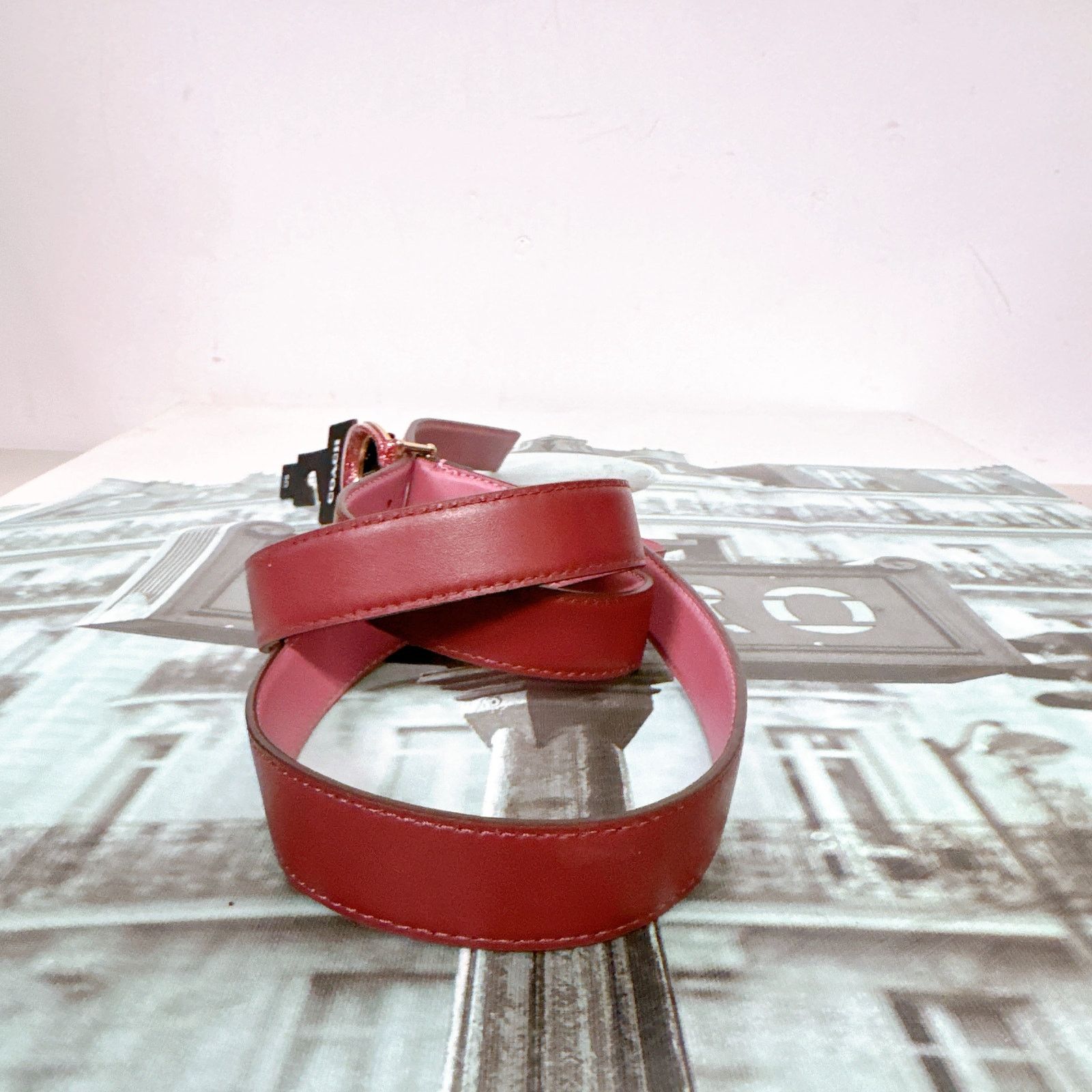 Coach Coach Belt 2775 Iconic C Logo Buckle Glitter Glittering Pink Size ONE SIZE - 6 Thumbnail