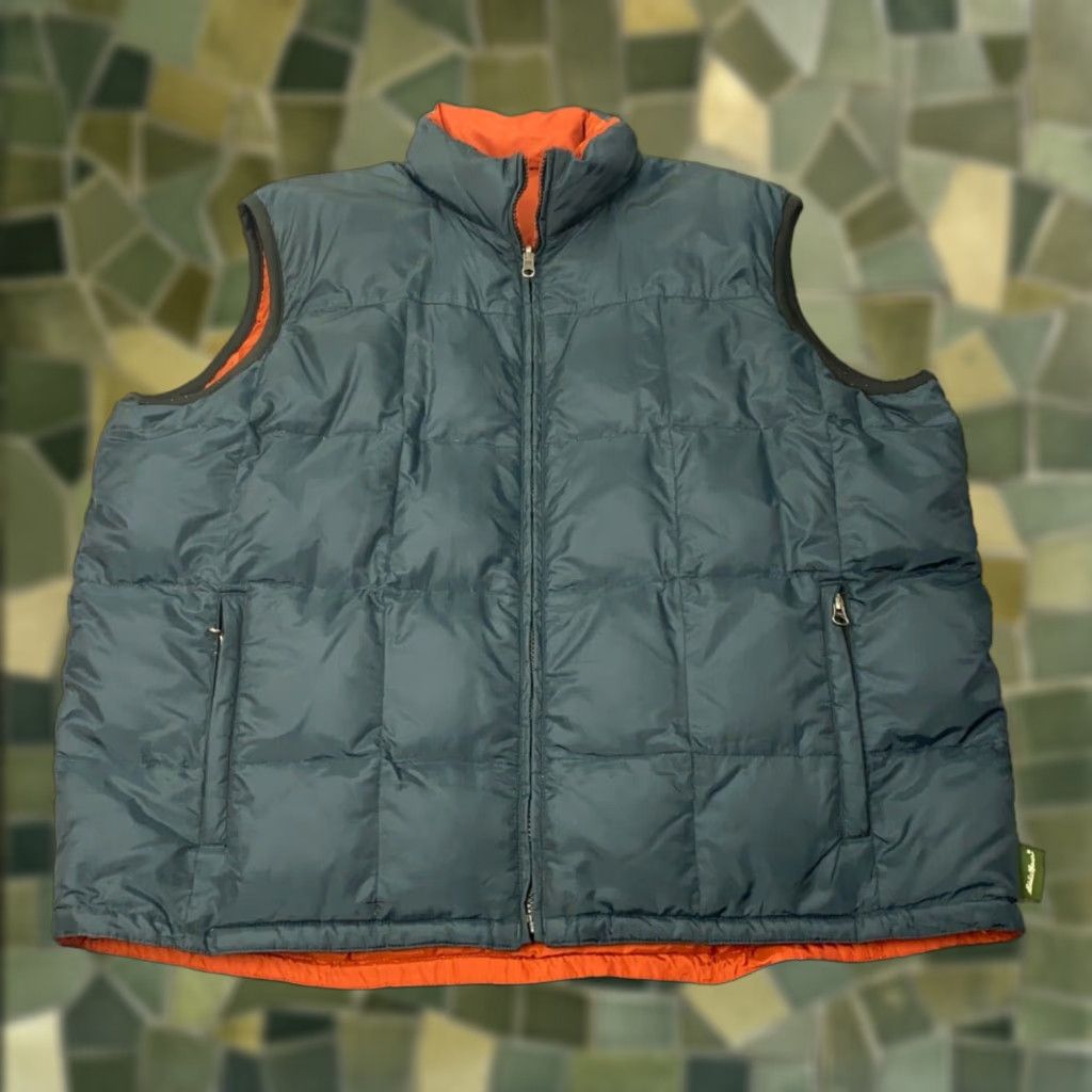 Eddie Bauer EDDIE BAUER Puffer Vest Mens XL Gray Reversible Down Full Zip Outdoor Winter Sports Size US XL / EU 56 / 4 - 1 Thumbnail