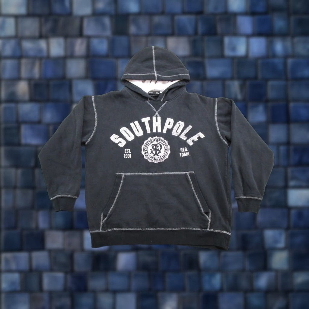 Southpole VINTAGE Southpole Hoodie Men’s Size XL Black Spell Out Sweatshirt Y2K Grunge Skater VTG Size US XL / EU 56 / 4 - 1 Thumbnail