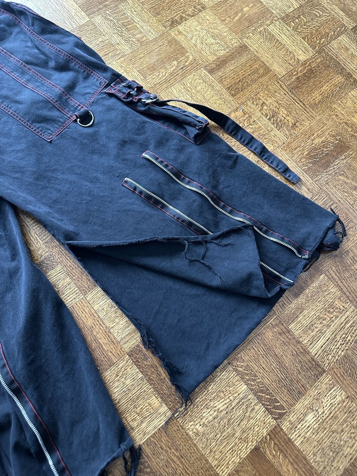 Tripp NYC × Vintage Vintage Tripp NYC Wide Leg Bondage Pants Size Large Size US 34 / EU 50 - 8 Thumbnail
