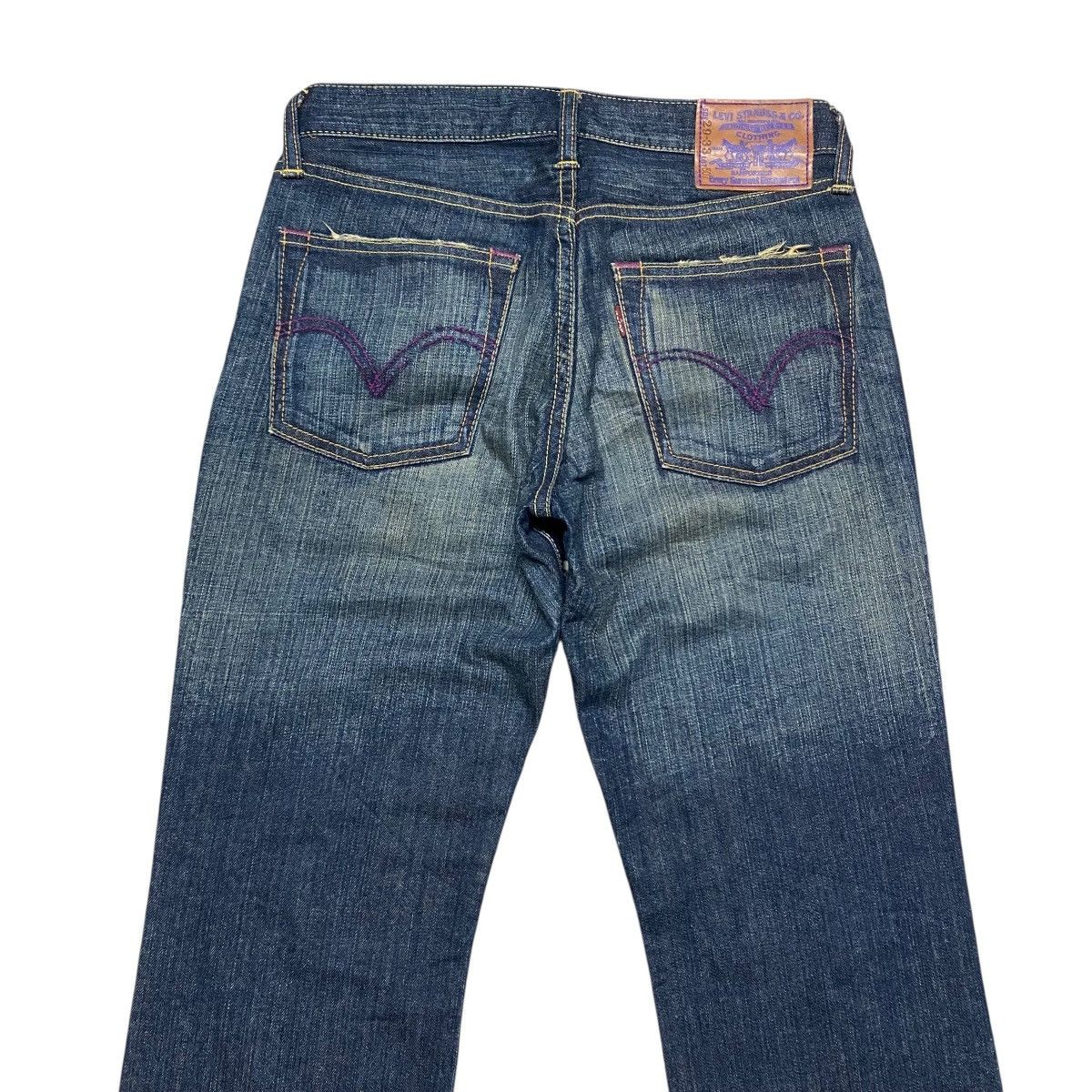 Levi's Levis 507 Purple Stitch Flare Jeans Size US 29 - 9 Thumbnail