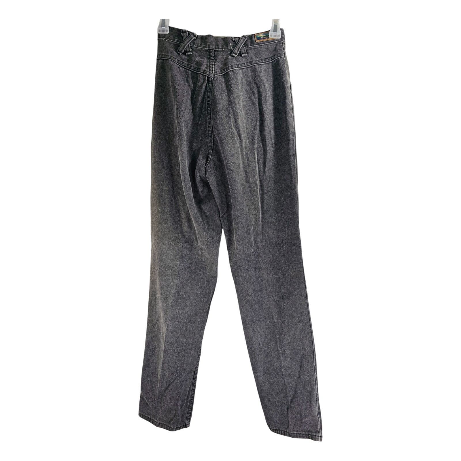 Wrangler Wrangler VINTAGE 1980s Women's Grey Criss-Cross Jeans M Size 24" / US 00 / IT 34 - 2 Thumbnail