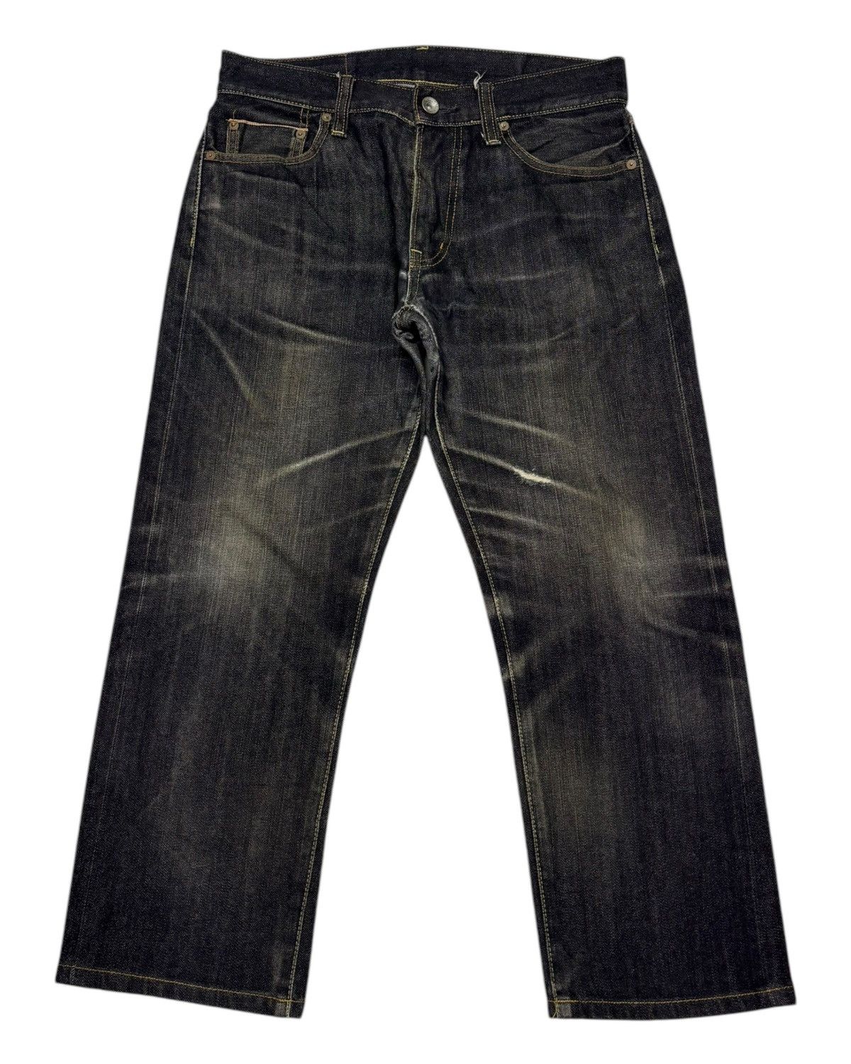 DISTRESSED DENIM S002 UNIQLO SELVEDGE JEANS UNDERCOVER STYLE