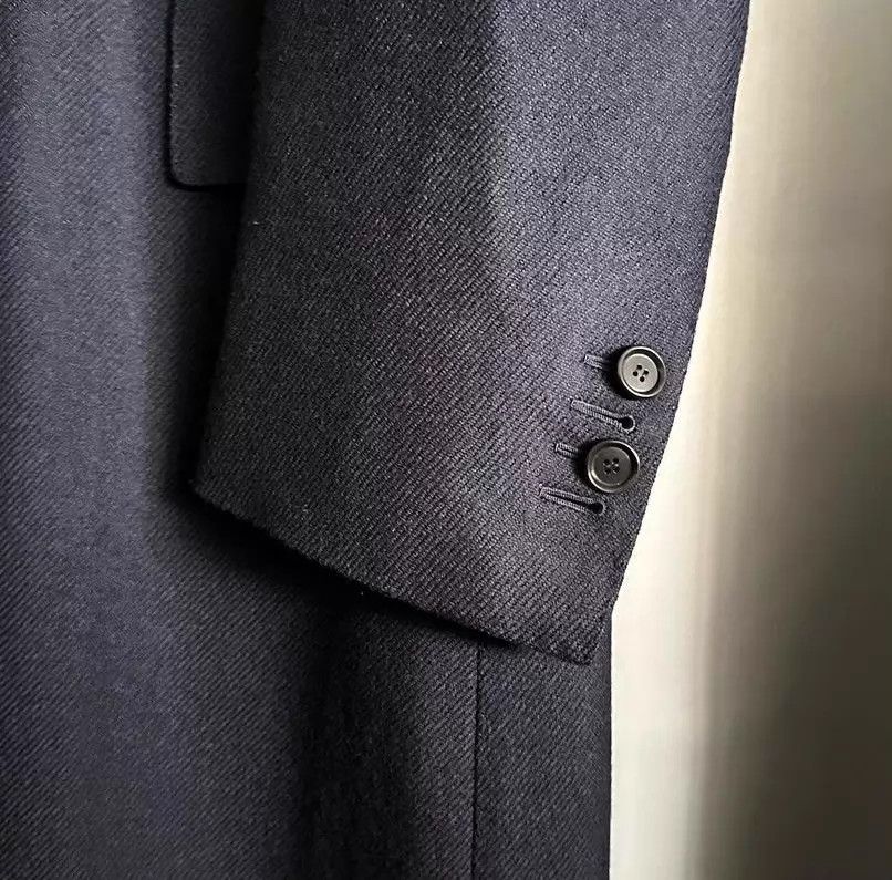 Cesare Attolini Cesare Attolini Navy 99% Wool 1% Cashmere Overcoat 46 Size US S / EU 44-46 / 1 - 4 Thumbnail
