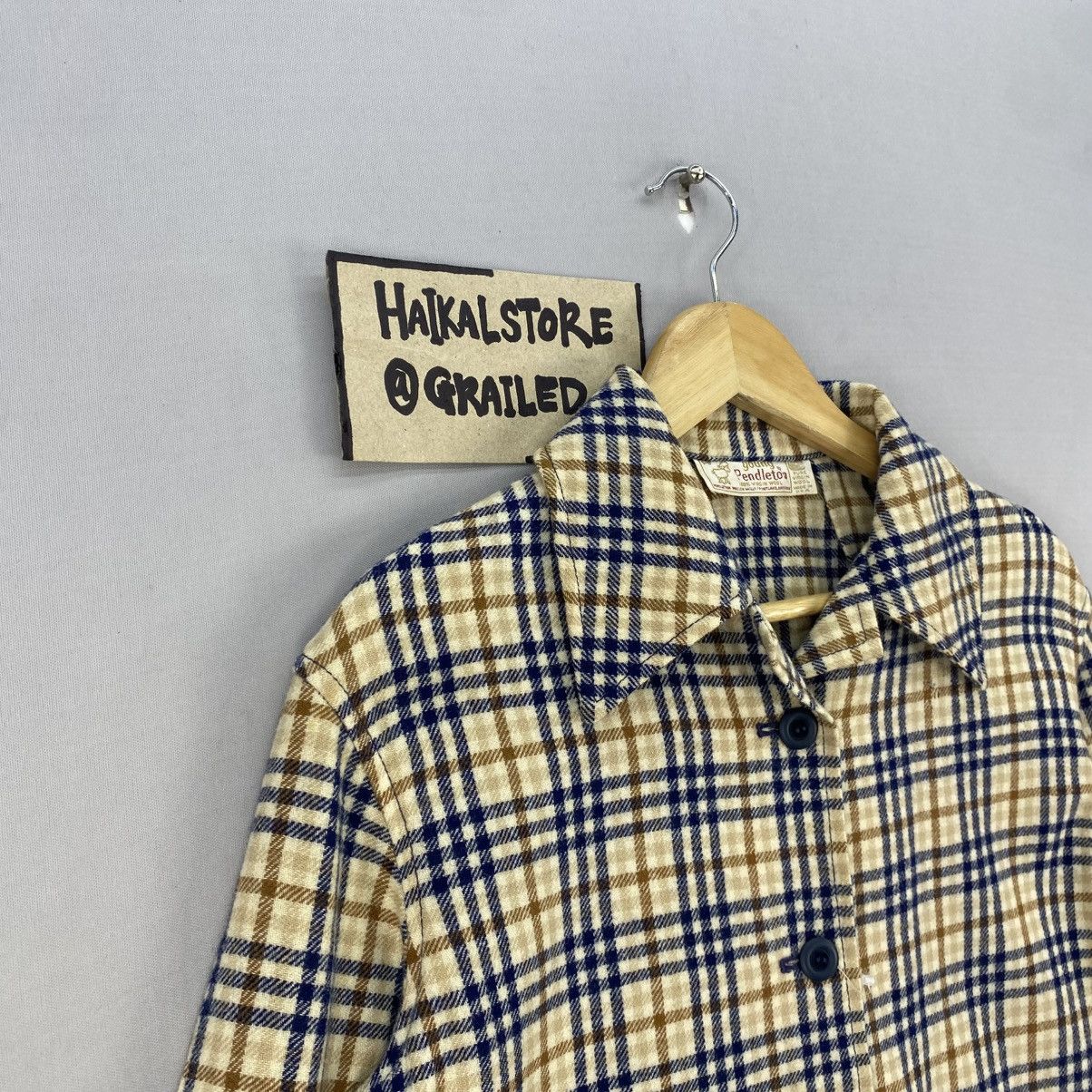 Designer Vintage Young Pendleton Plaid-Check Jacket Size XS / US 0-2 / IT 36-38 - 2 Thumbnail