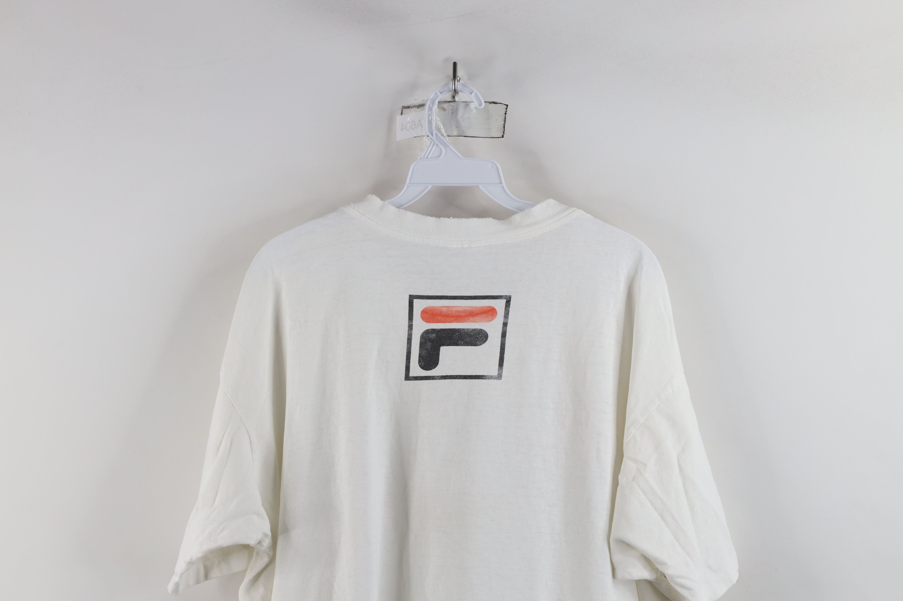 Fila × Vintage Vintage 90s Fila Spell Out Big Logo Short Sleeve T-Shirt USA Size US L / EU 52-54 / 3 - 14 Thumbnail