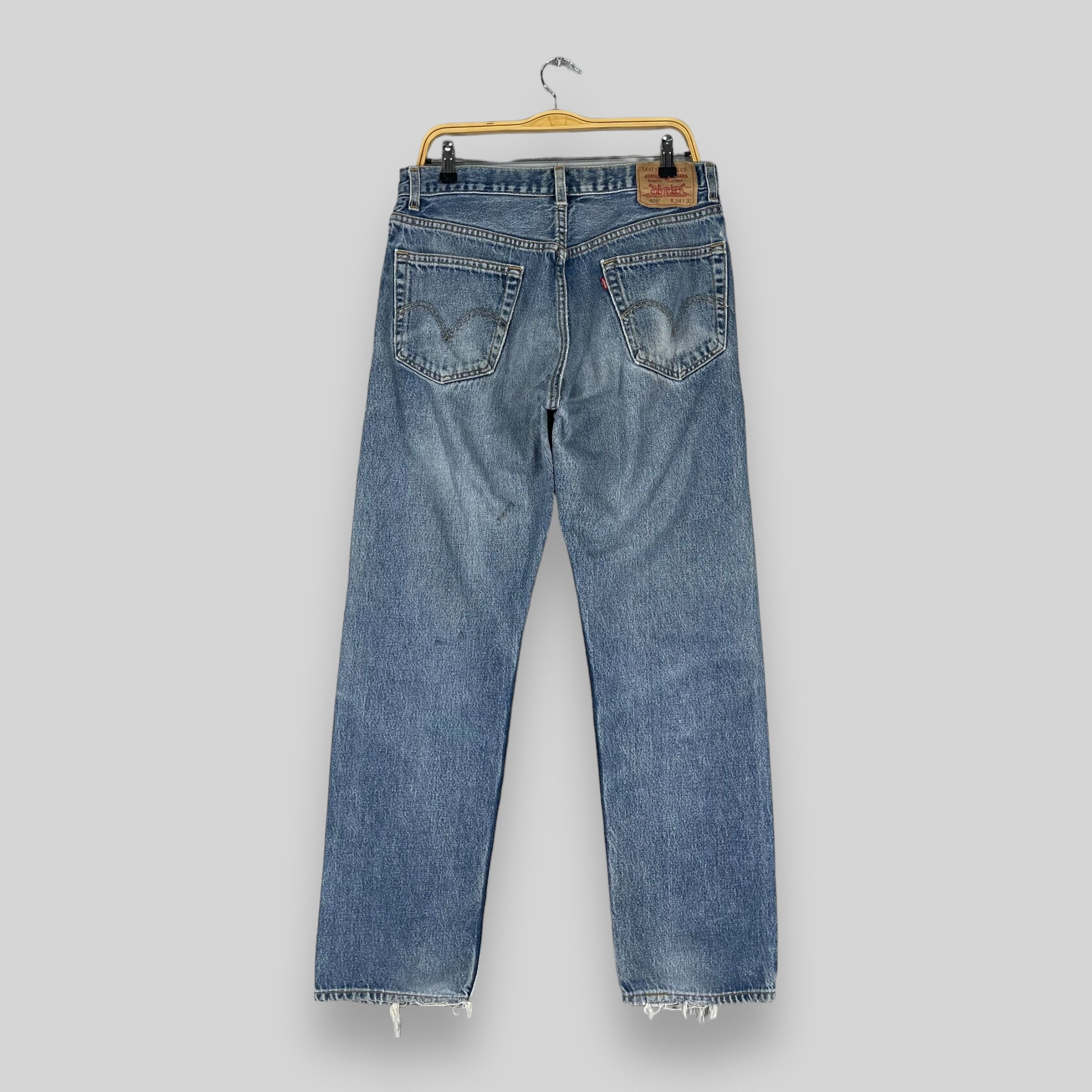 Levi's × Vintage W32 L31 Vintage Levis 505 Distressed Medium Wash Jeans Size US 32 / EU 48 - 7 Thumbnail
