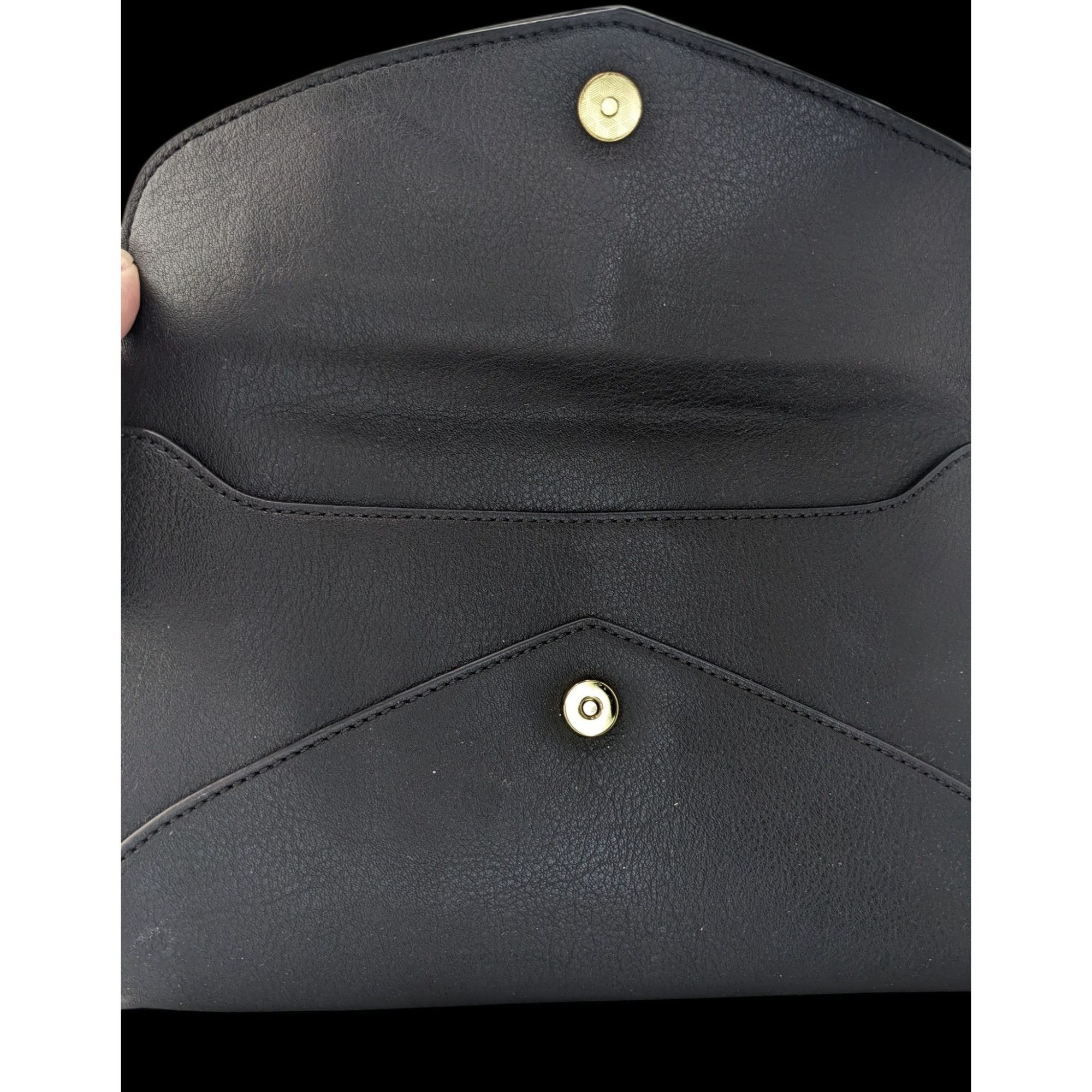 Other Danielle Nicole Black Envelope Clutch Purse With Woven Detai Size ONE SIZE - 3 Thumbnail