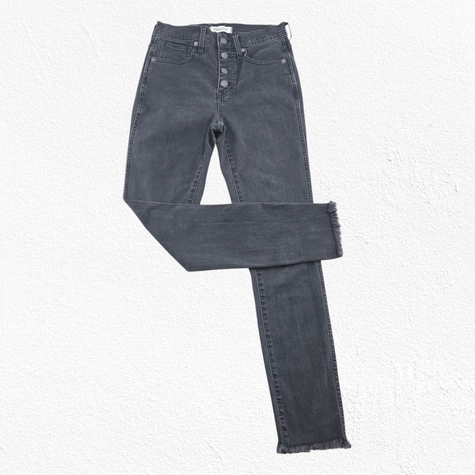 Madewell Madewell 10" High-Rise Skinny Jeans Washed Black Size 25 Size 25" / US 0 / IT 36 - 2 Thumbnail