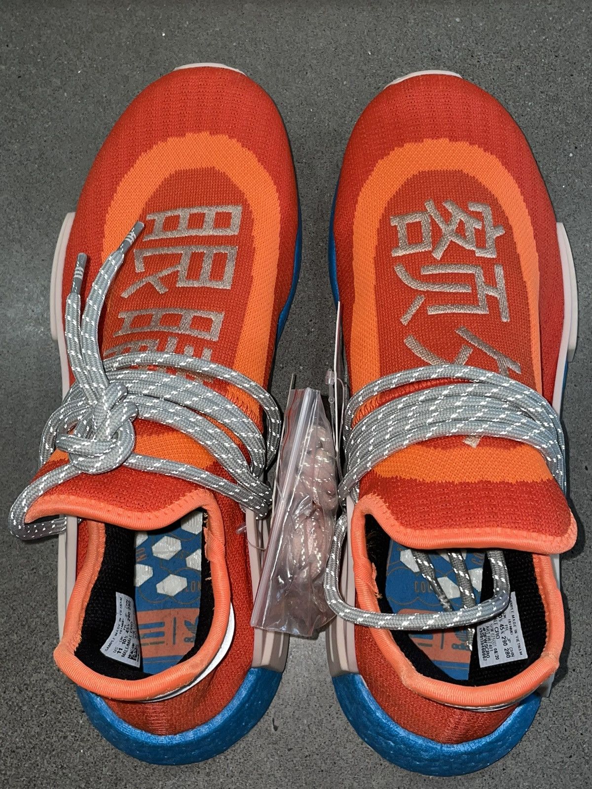 Adidas × Pharrell SAMPLE: Adidas x Pharrell NMD "Bold Orange/Aqua" Size US 11 / EU 44 - 4 Thumbnail