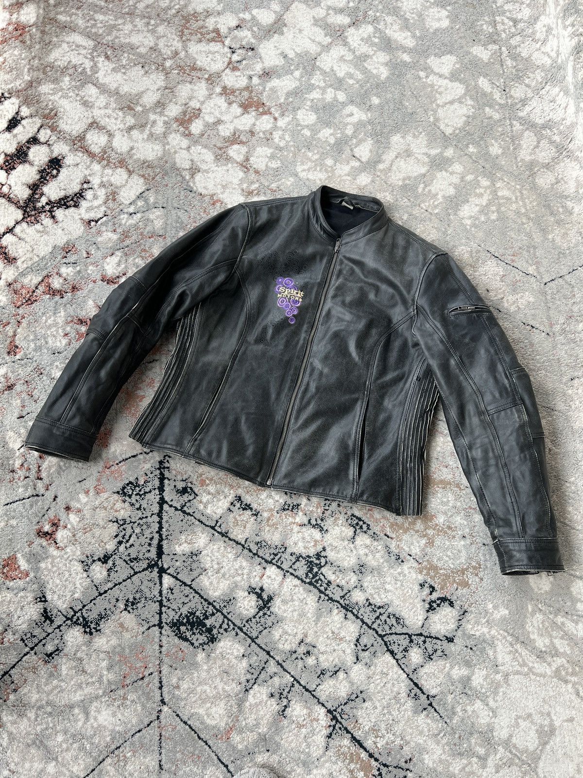 Vintage Spirit Motors Leather jacket Size L / US 10 / IT 46 - 1 Thumbnail