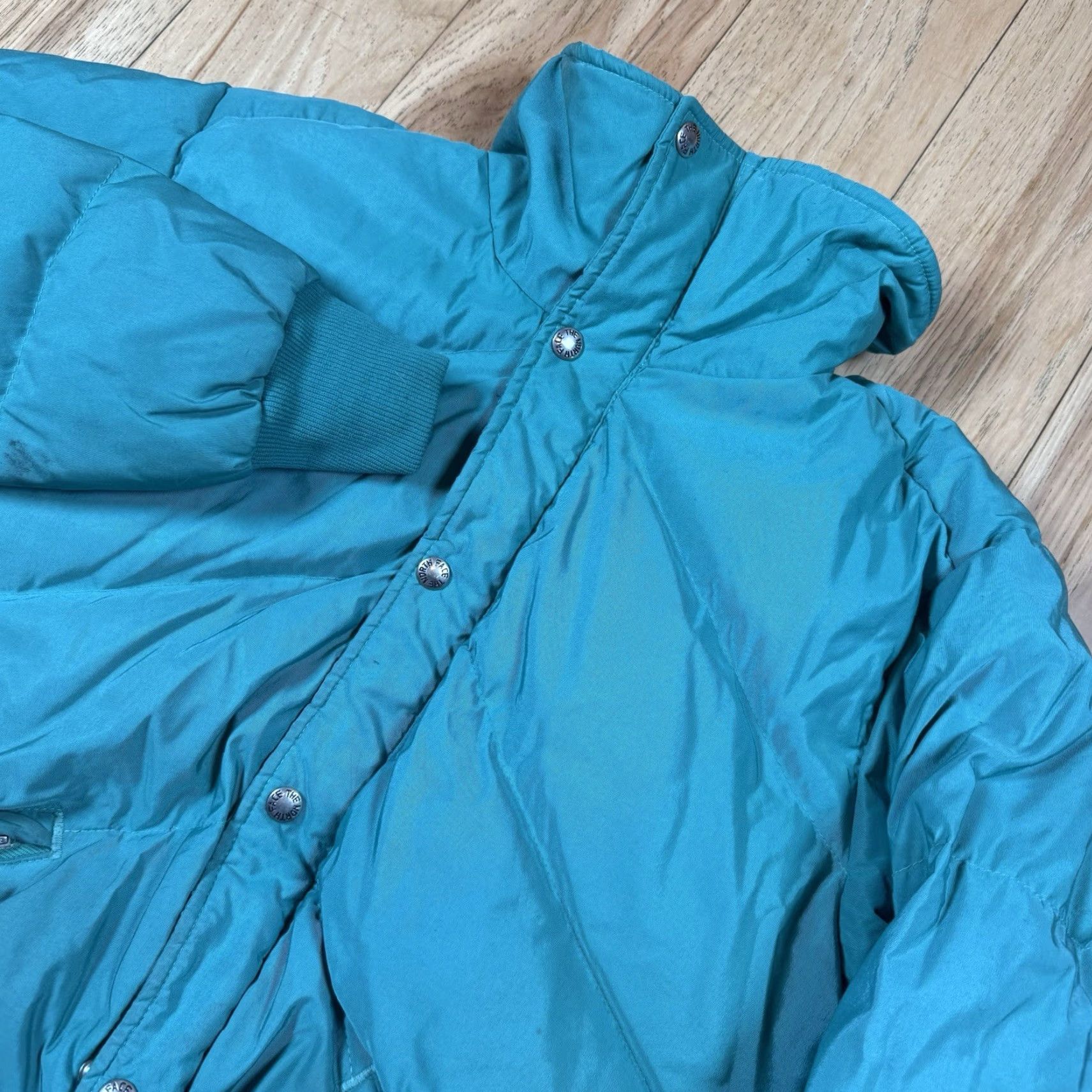 The North Face VTG The North Face Down Puffer Jacket Mens Large Green USA Made Button Nylon Jacket Mens L Green Down USA Size US L / EU 52-54 / 3 - 2 Thumbnail