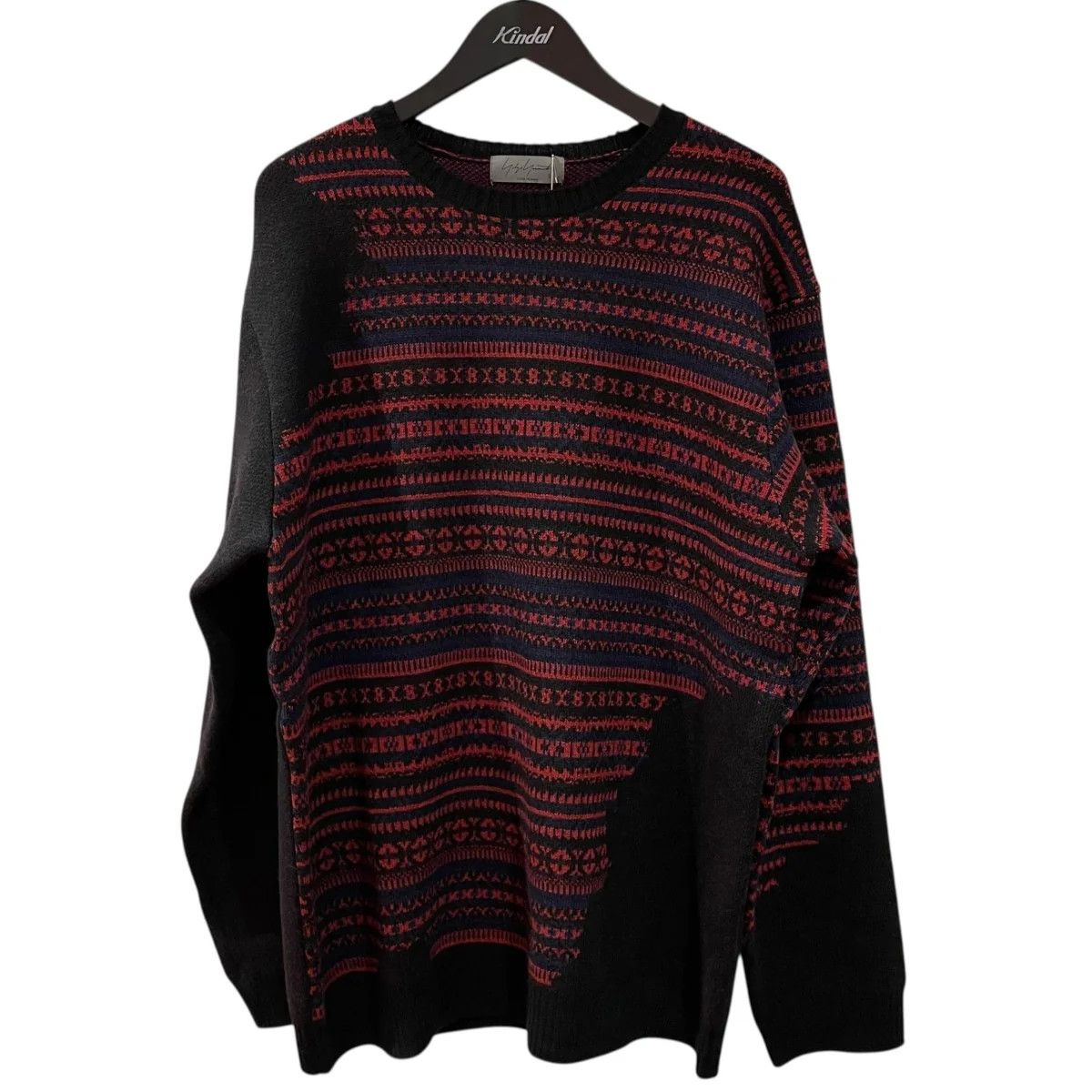 Yohji Yamamoto pour homme/ WORMHOLE ROUNDNECK KNIT