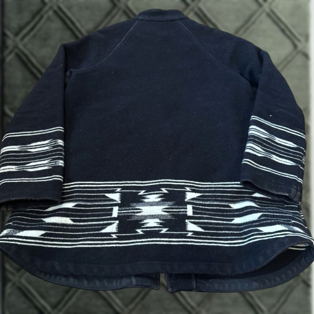 Pendleton VTG Pendleton Aztec Jacket Wool Jacket Large L Black Multicolor Aztec Southwest Navajo Tribal Womens US 90s Size L / US 10 / IT 46 - 1 Thumbnail