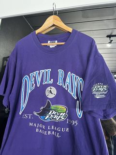 Tampa Bay Devil Rays Retro 90's MLB Crewneck Sweatshirt White / S