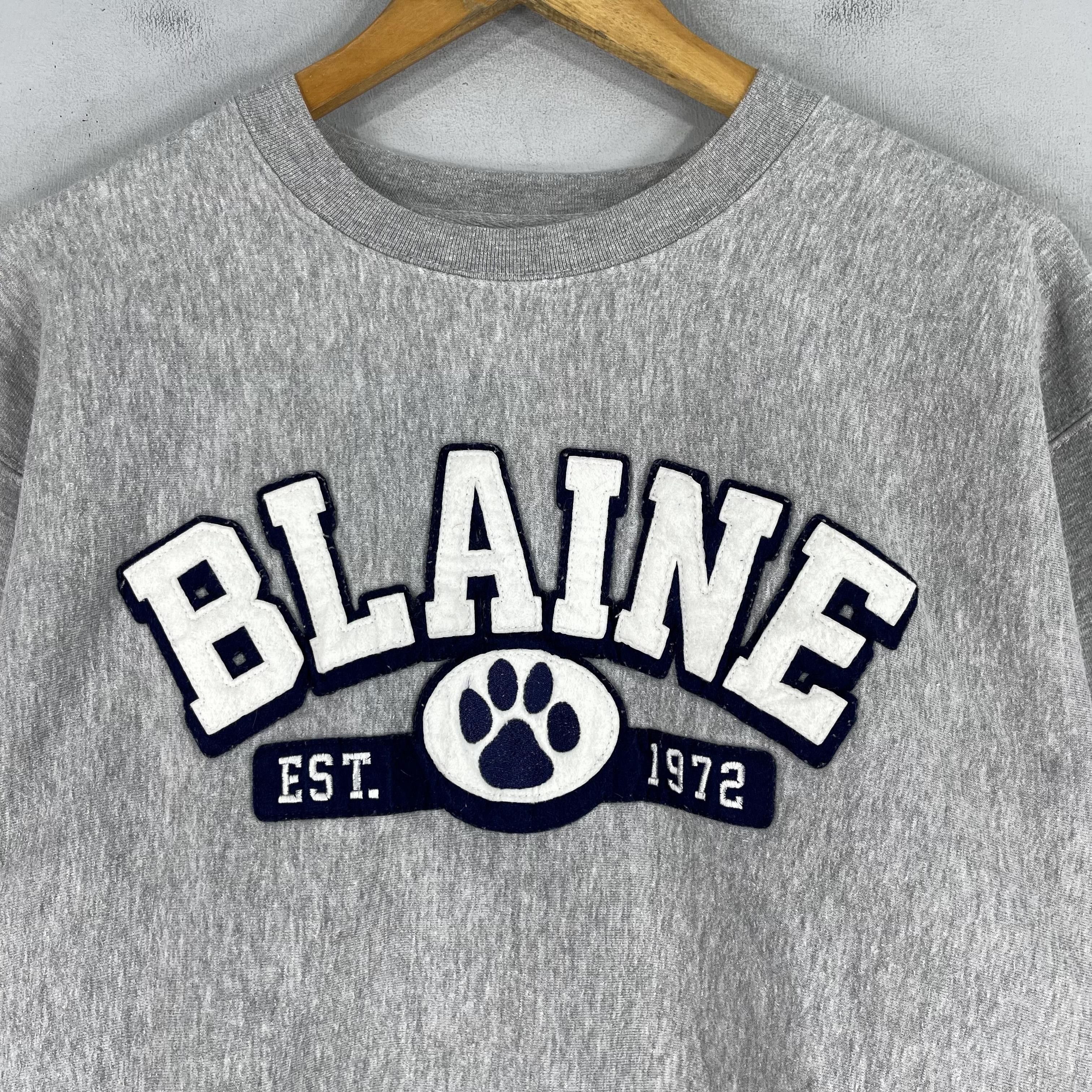 Vintage Vintage BLAINE Minnesota Spellout Embroidery Sweatshirt Size US S / EU 44-46 / 1 - 2 Thumbnail