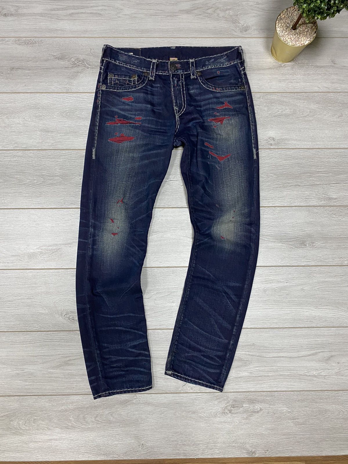True Religion True Religion stitched horse shoe geno vintage USA jeans Size US 34 / EU 50 - 3 Thumbnail