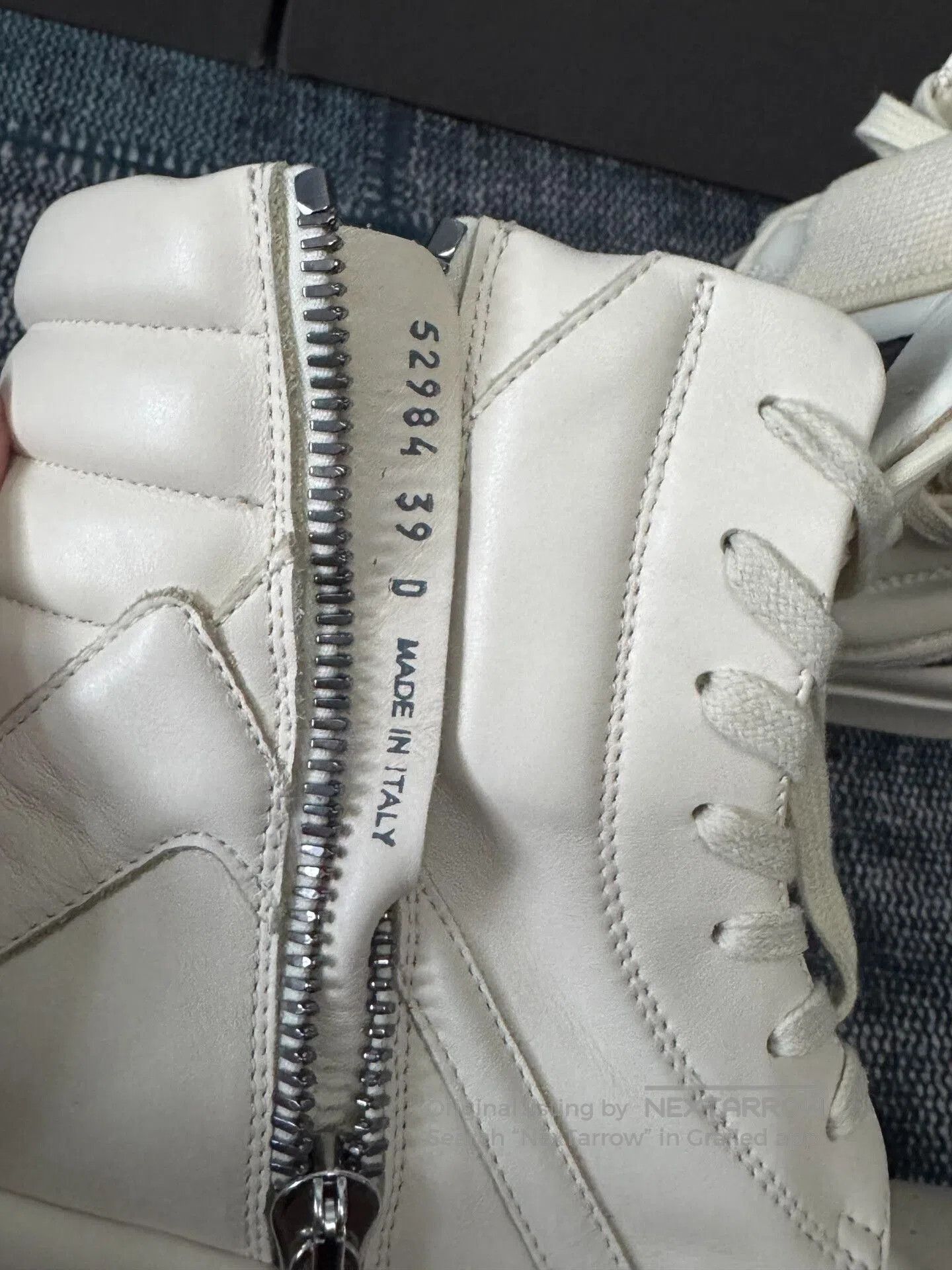 Rick Owens rick owens white low wedge sneakers size 39. Size US 7 / EU 40 - 6 Thumbnail
