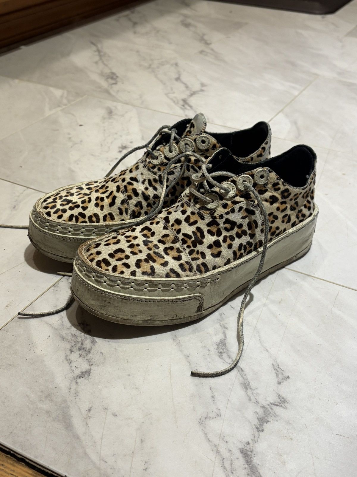 Eric Payne Leopard print oxfords