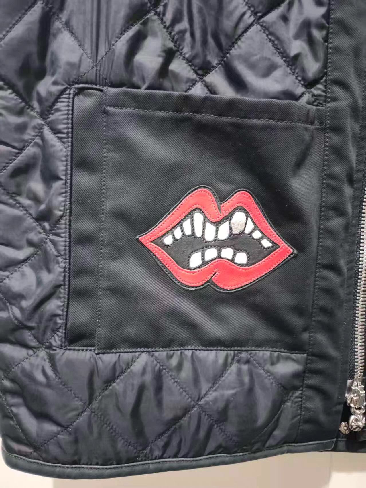Chrome Hearts CHROME HEARTS Lip Print Zip Cotton Vest K13 Size US S / EU 44-46 / 1 - 3 Thumbnail
