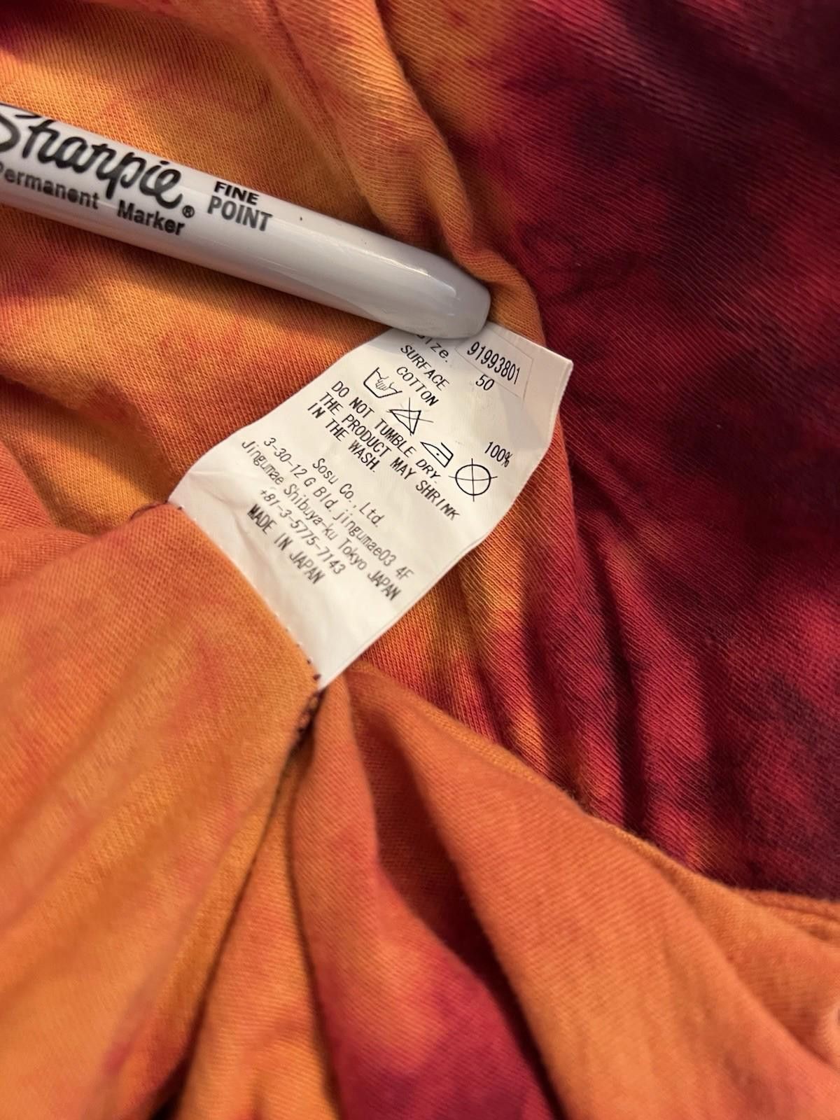 Maison MIHARA YASUHIRO Pre-Owned MIHARA YASUHIRO Orange Tie Dye T-Shirt Size 50 Size US XL / EU 56 / 4 - 11 Thumbnail