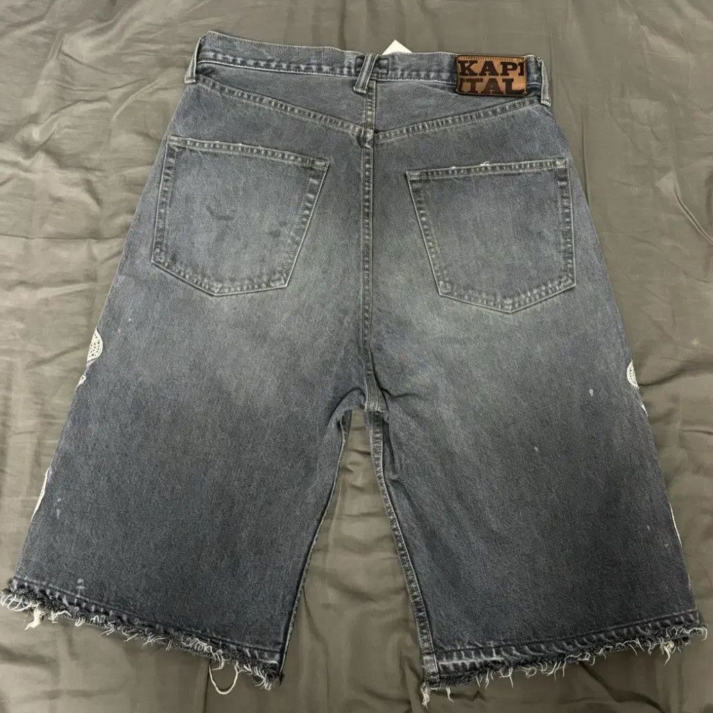 Kapital Kapital Bone Denim Shorts Size US 32 / EU 48 - 2 Thumbnail