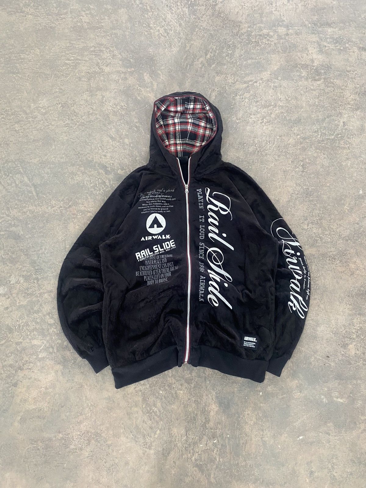 Hysteric Glamour Sick☠️ Airwalk Poem Wording Zipper Hoodie Punk Grunge LGB Size US L / EU 52-54 / 3 - 1 Thumbnail