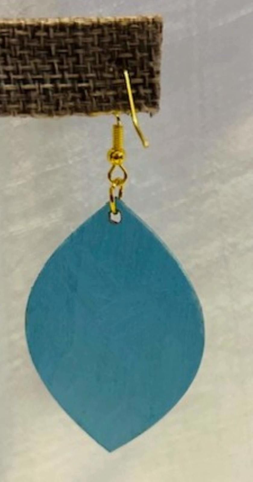 Designer Spring and Easter Hand Painted Color Collage Earrings Size ONE SIZE - 3 Thumbnail