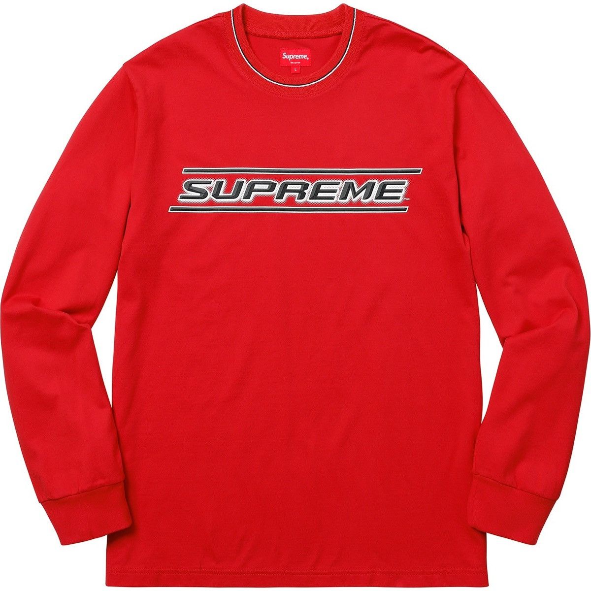 Supreme Supreme Bevel Long Sleeve Shirt Red Size US XL / EU 56 / 4 - 1 Thumbnail