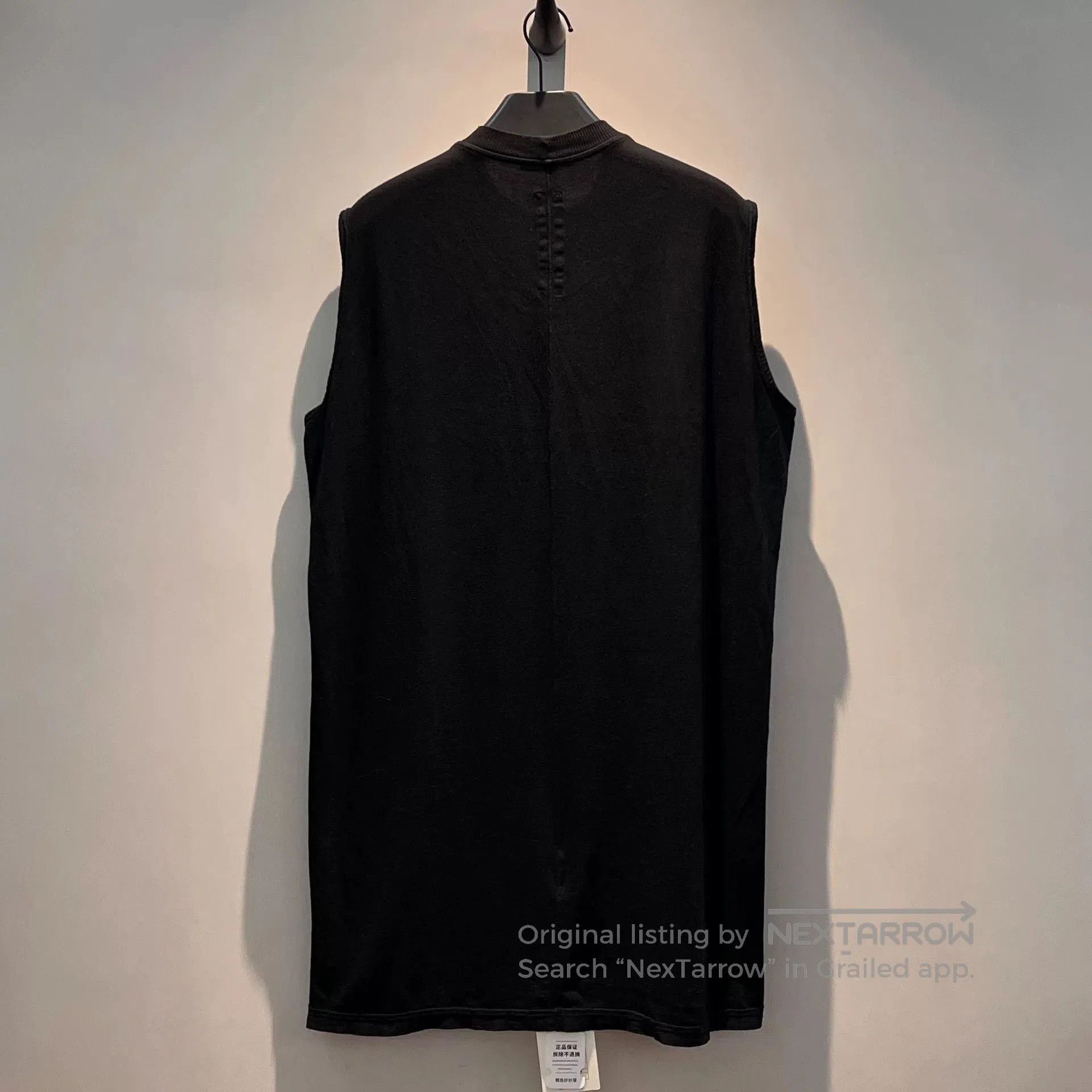 Rick Owens Drkshdw Rick Owens DRKSHDW Sleeveless Black Vest. Size US M / EU 48-50 / 2 - 2 Thumbnail