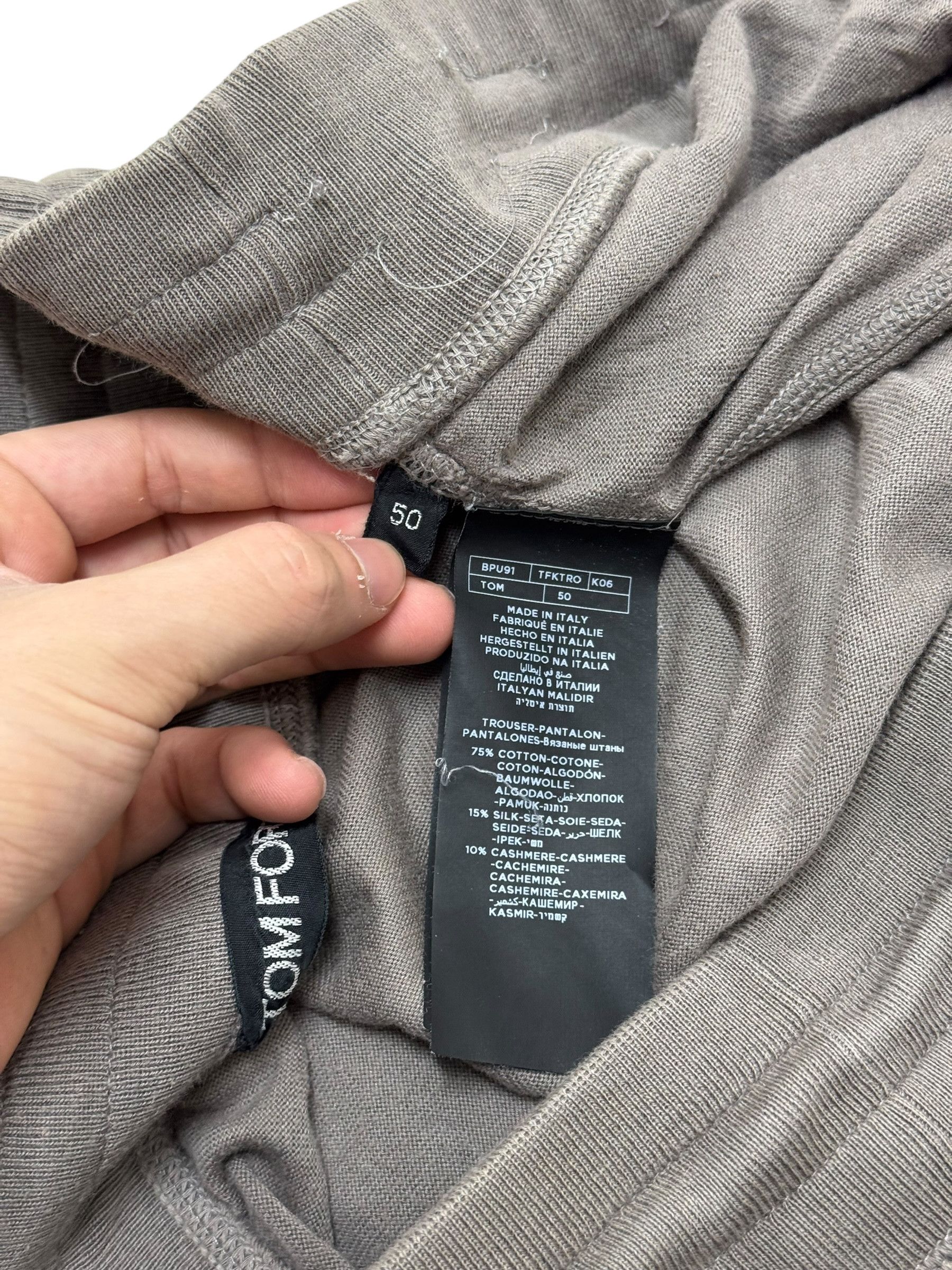 Tom Ford Tom Ford Grey Mens Embroidered Logo Sweatpants Size US 34 / EU 50 - 7 Thumbnail
