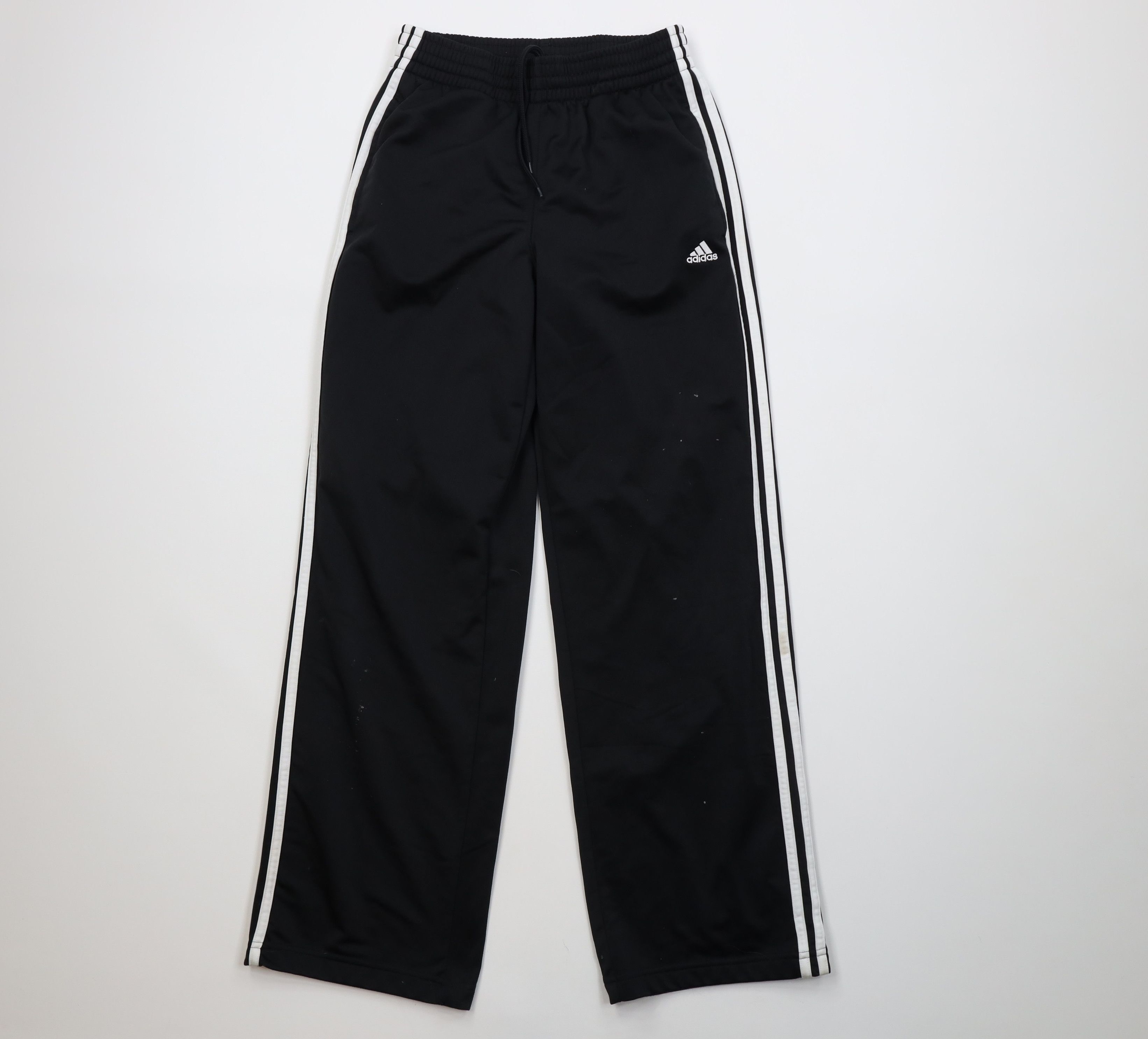 Adidas Vintage Y2K Adidas Striped Wide Leg Sweatpants Pants Black Size US 34 / EU 50 - 1 Thumbnail