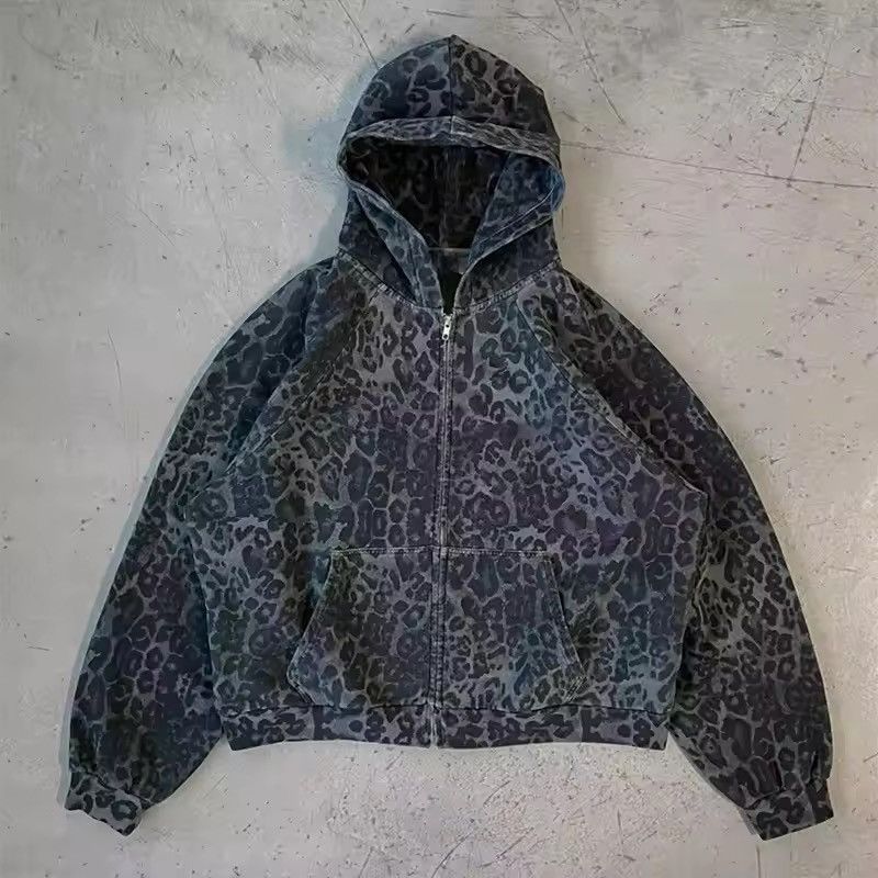Japanese Brand Oversized Black Leopard Hoodie Size US XXL / EU 58 / 5 - 1 Thumbnail