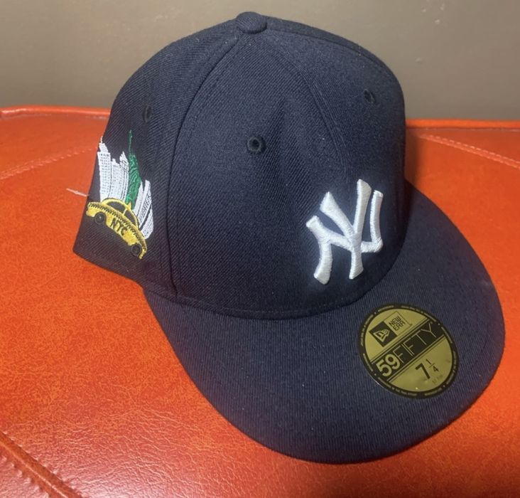 New Era Rare New Era NY Embroidered Fitted Cap Grailed