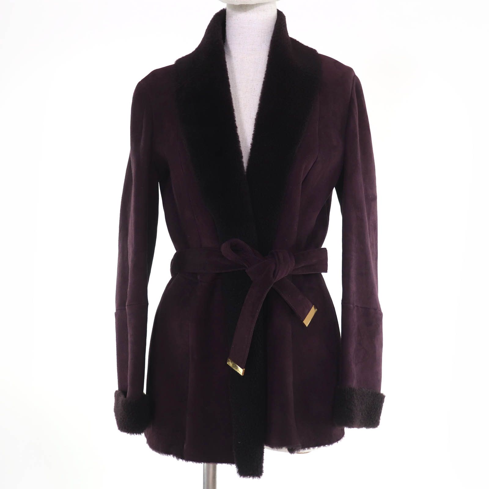 Gucci Gucci Gucci Shearling Coat Leather Outerwear DUTY FREE for USA Size ONE SIZE - 1 Thumbnail