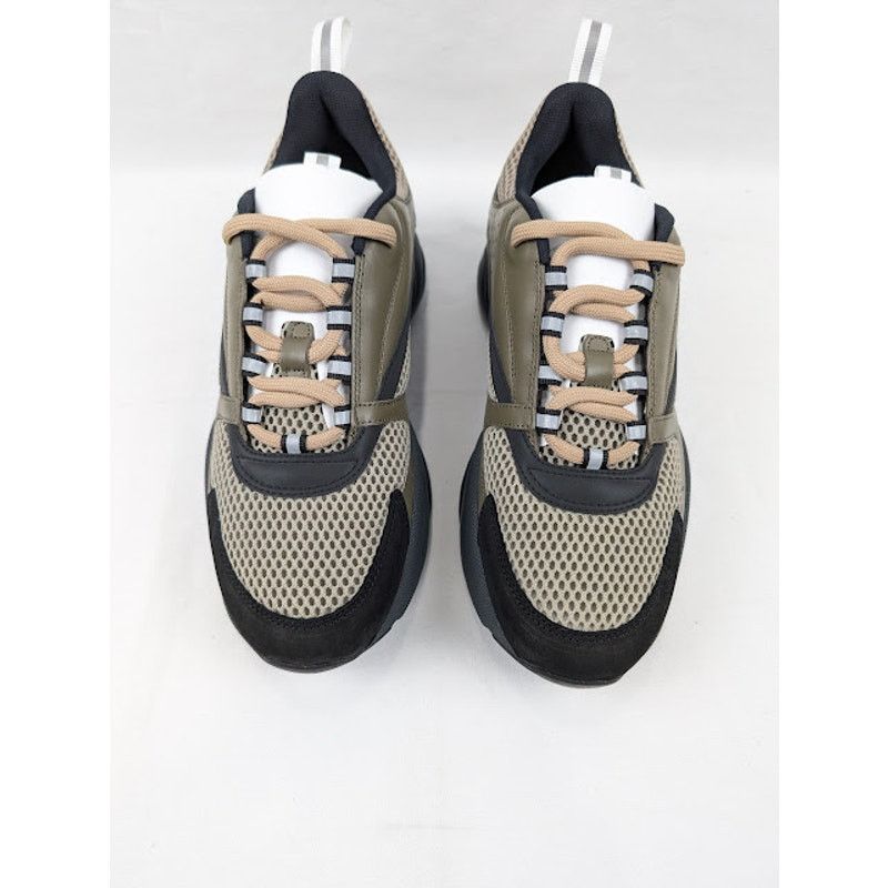 Dior o1rshd1 B22 Calfskin Mesh Sneakers in Khaki Size US 8 / EU 41 - 14 Thumbnail
