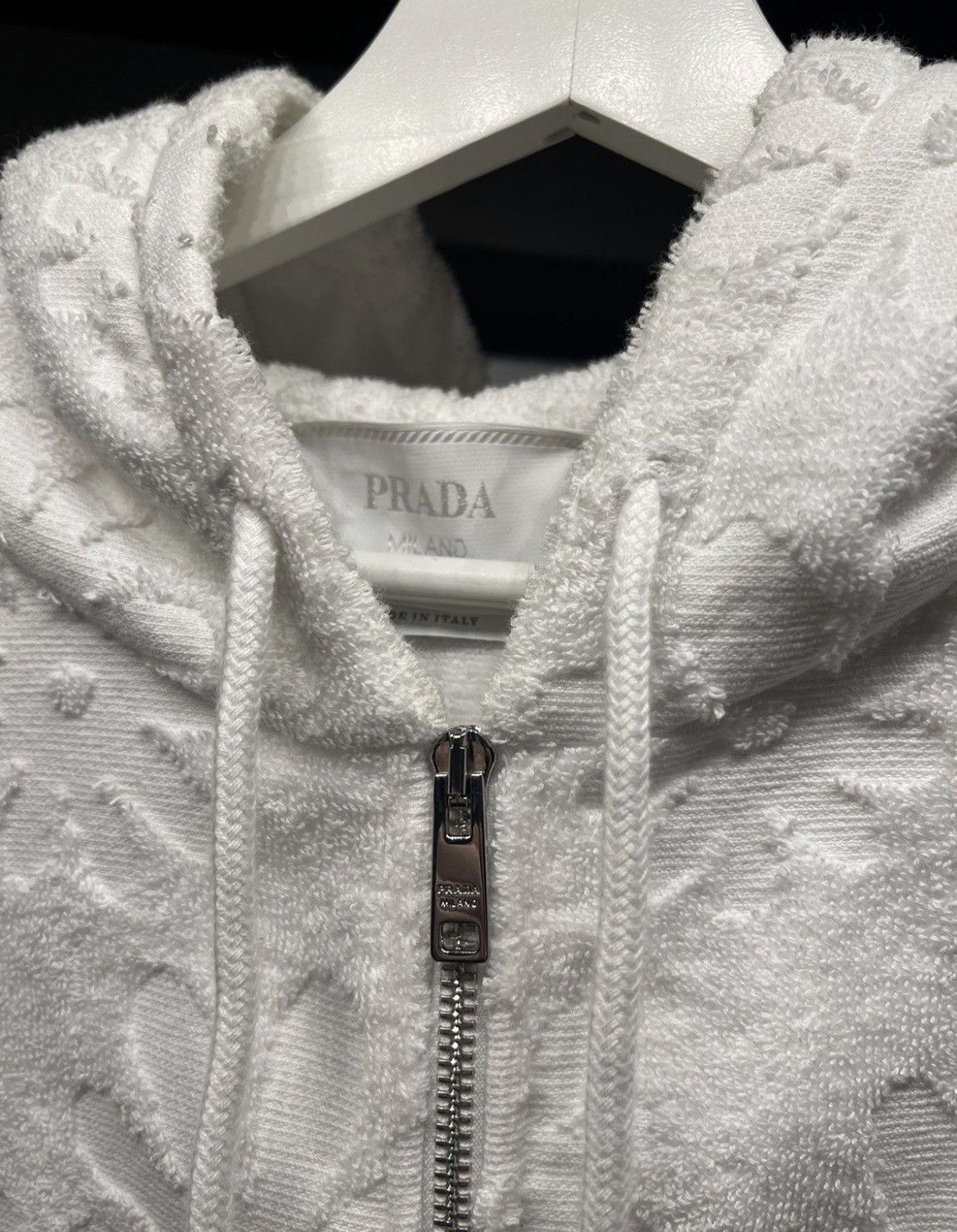 Prada PRADA TERRY ZIP HOODIE Size US M / EU 48-50 / 2 - 4 Thumbnail