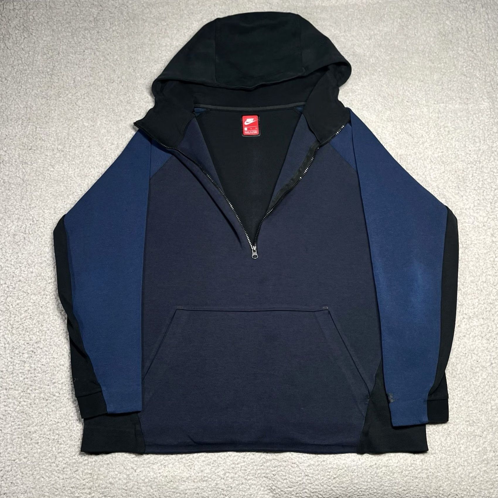 Nike Nike Tech Fleece Hoodie Mens XL Blue 1/2 Zip Pullover Jacket Sweatshirt Size US XL / EU 56 / 4 - 5 Thumbnail
