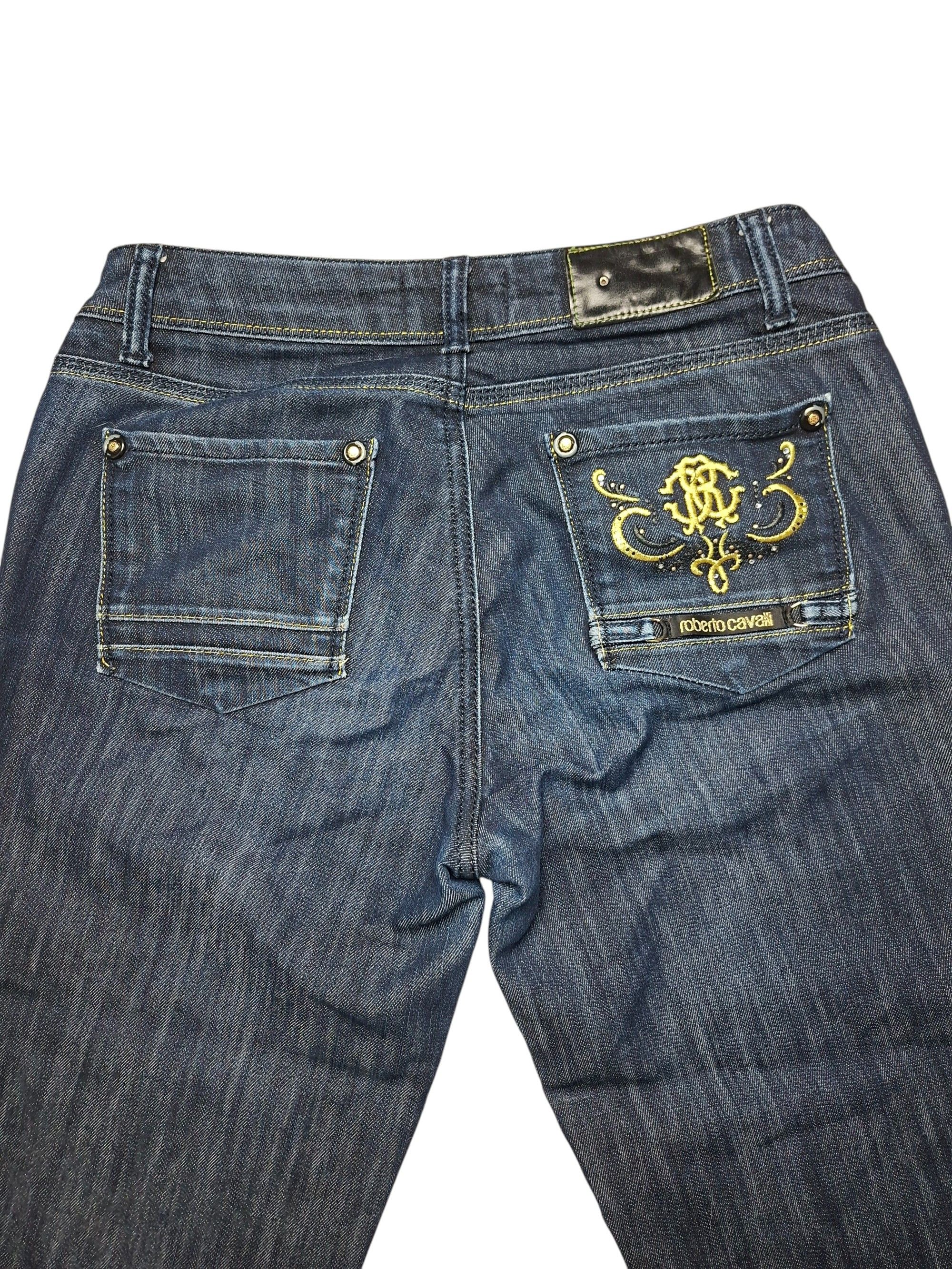 Roberto Cavalli Roberto Cavalli Archive Logo Jeans Y2K Mid Rise Staight Size 29" - 4 Thumbnail